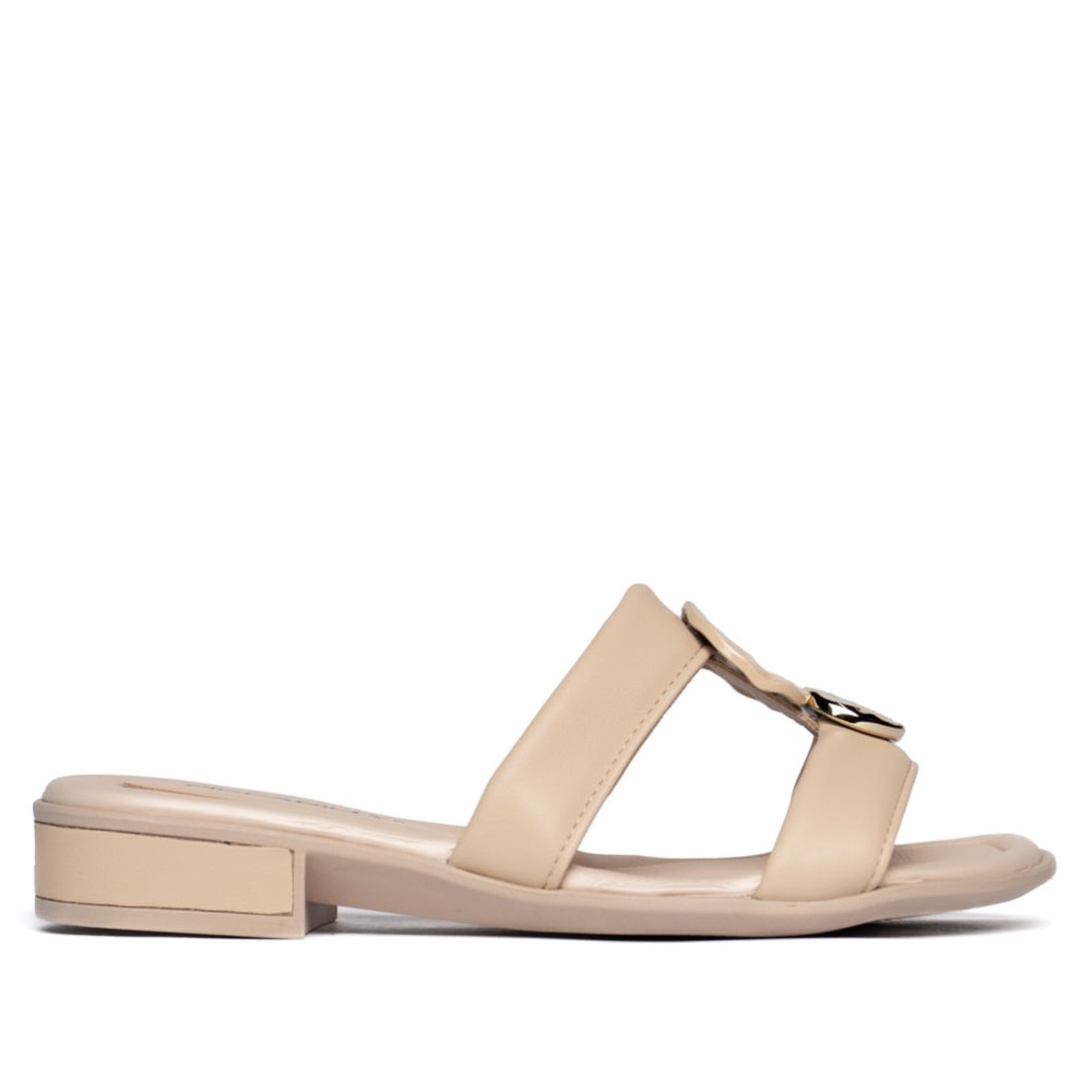 Imagem principal Tamanco Feminino Piccadilly Salto Baixo Napa Piccadilly bege