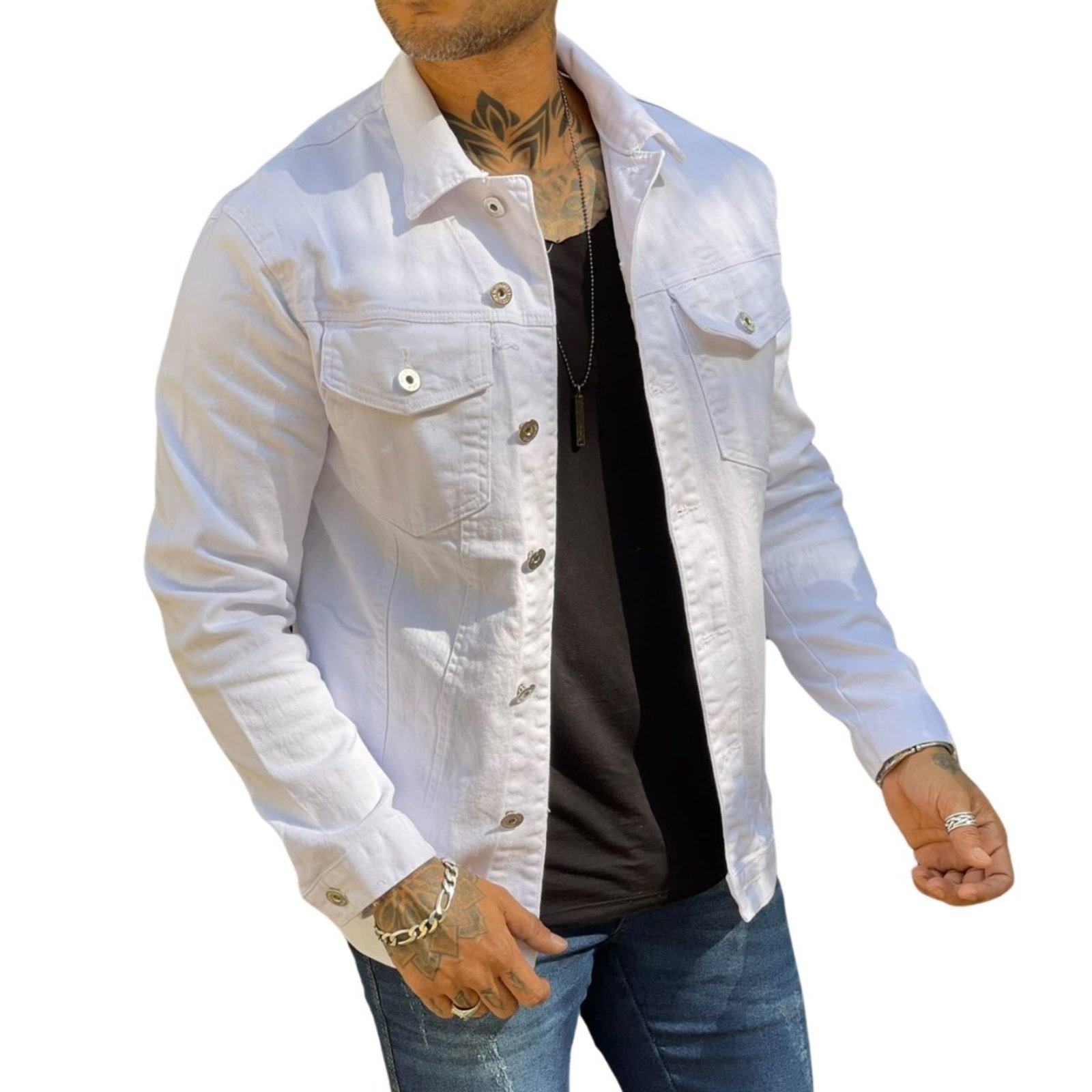 Imagem principal Jaqueta Masculina Alleppo Jeans Bangkok Alleppo Jeans branco