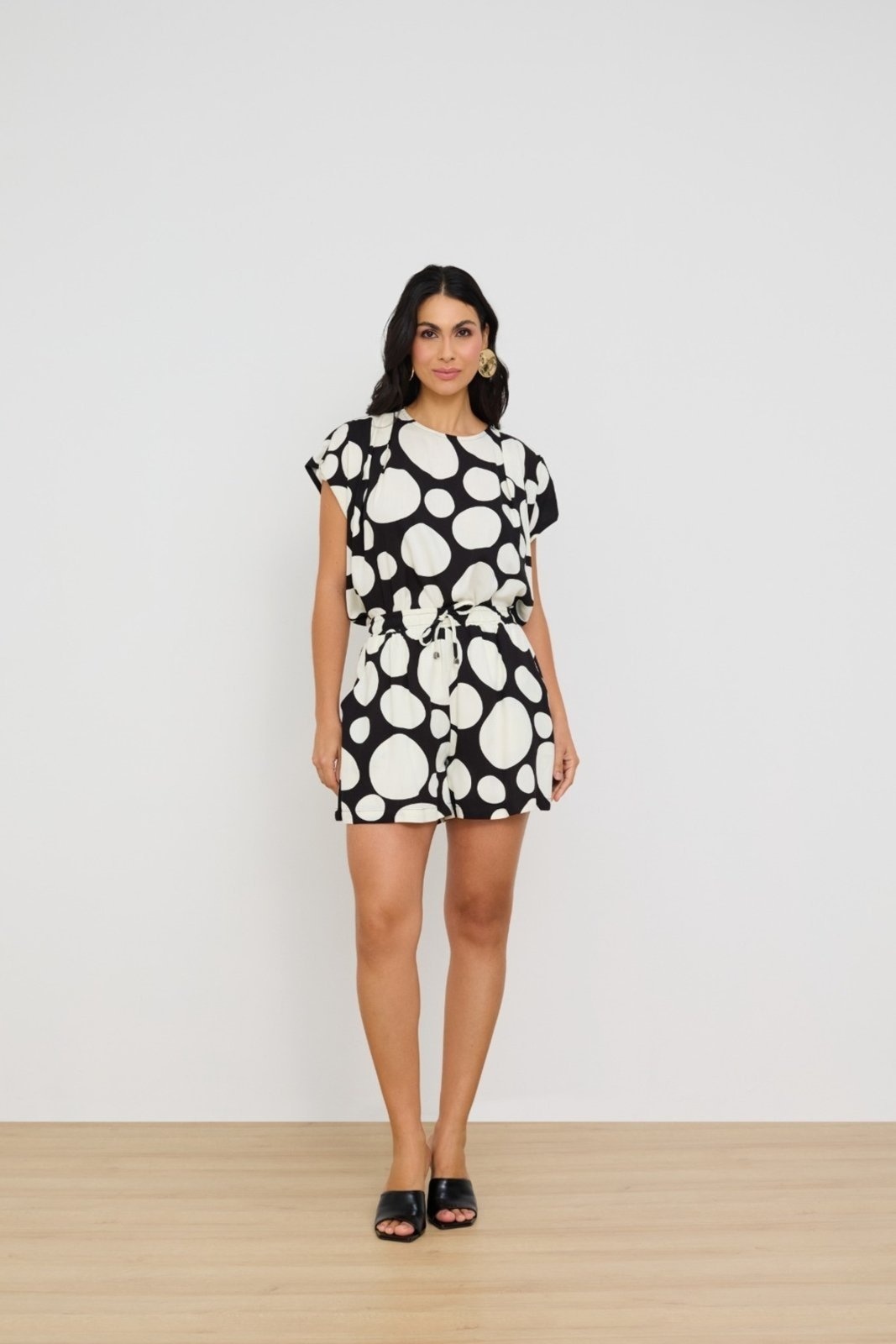 Imagem principal Short Vanibele Viscose Poá Vanibele estampado/poás