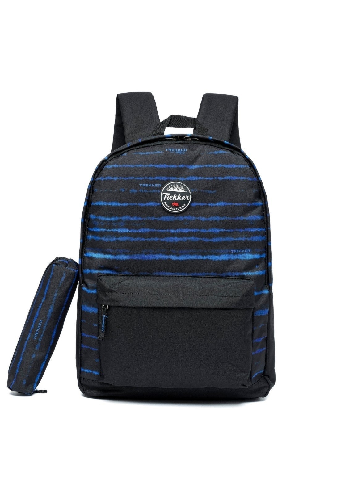 Imagem principal Mochila Masculina Estojo Escolar Faculdade Reforçada Trabalho TREKKER azul