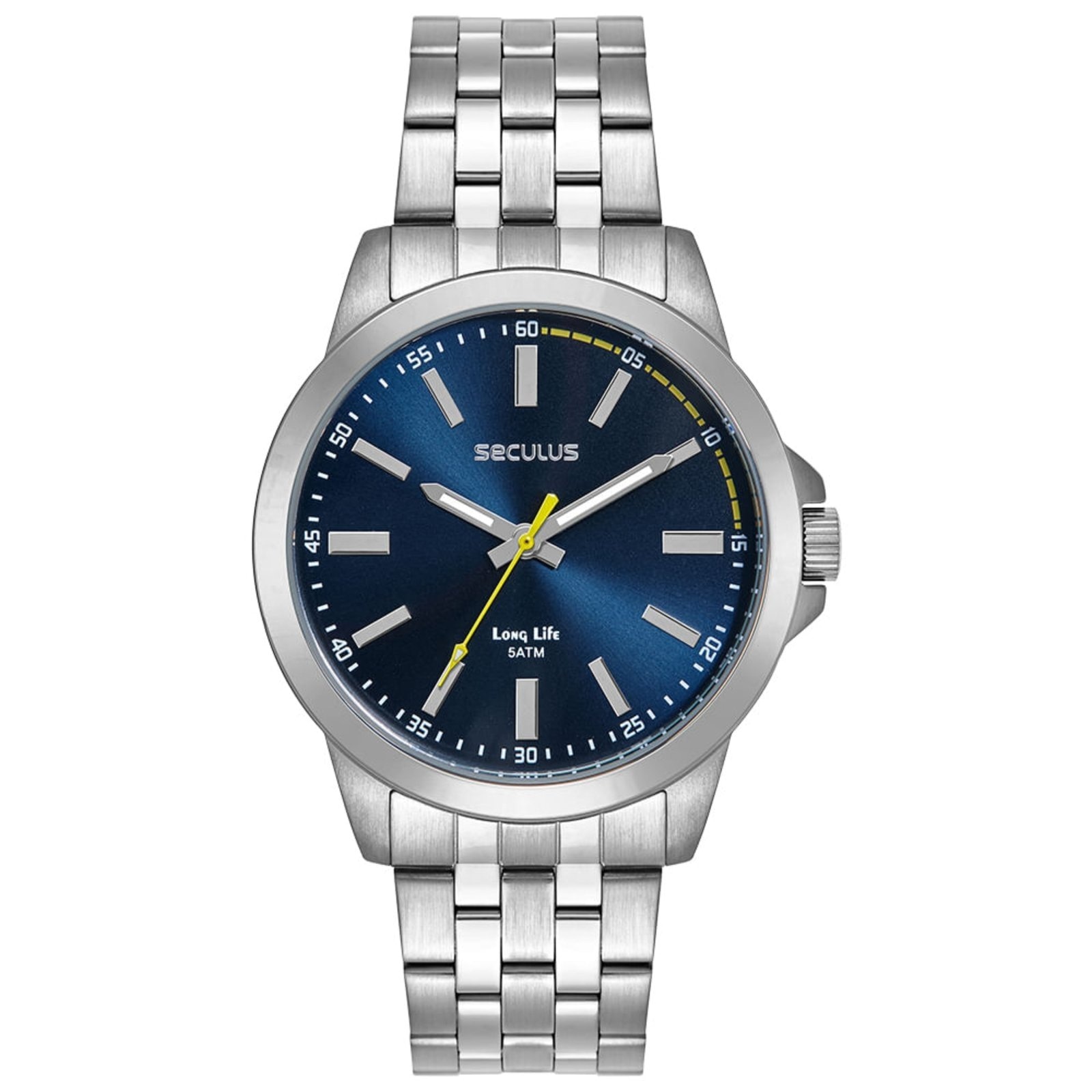 Imagem principal Relógio Masculino Seculus Analógico Mostrador Azul Seculus prata azul