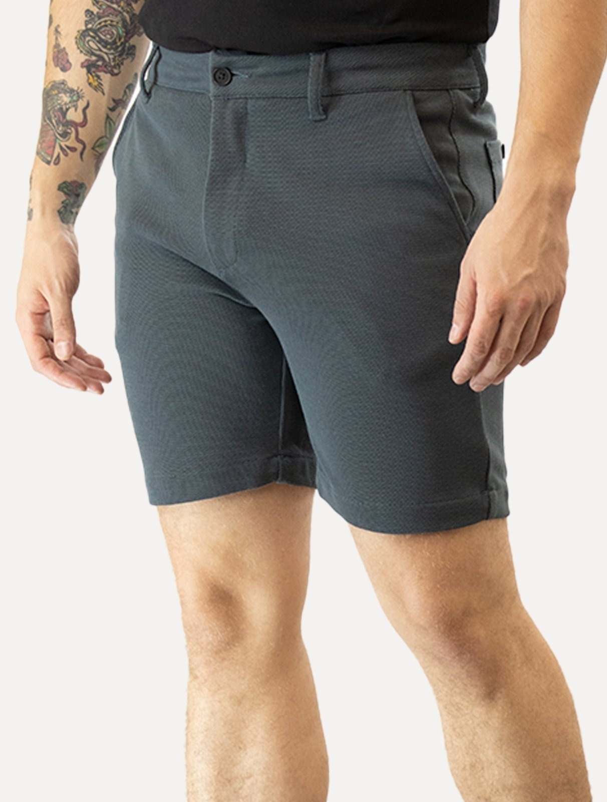 Imagem principal Bermuda Foxton Masculina Texture Petróleo Foxton azul