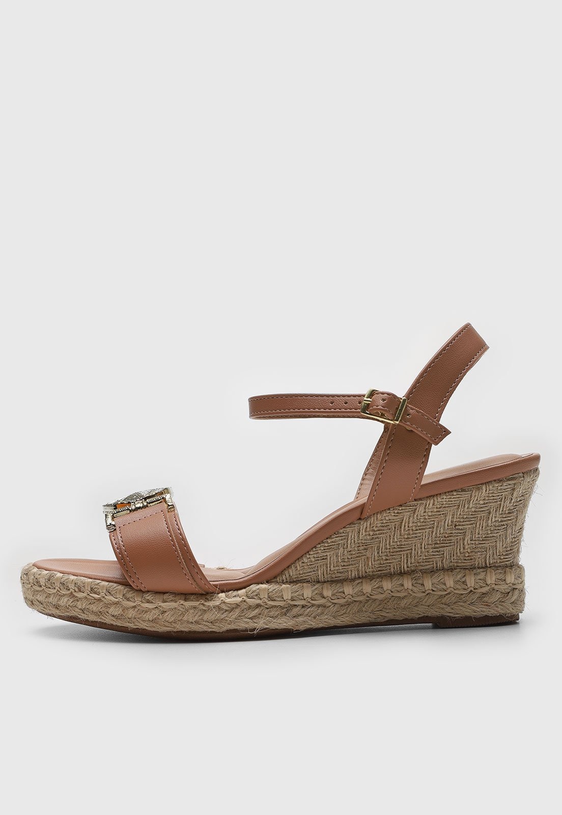 Imagem principal Sandália Anabela Beira Rio Aplicação BEIRA RIO nude