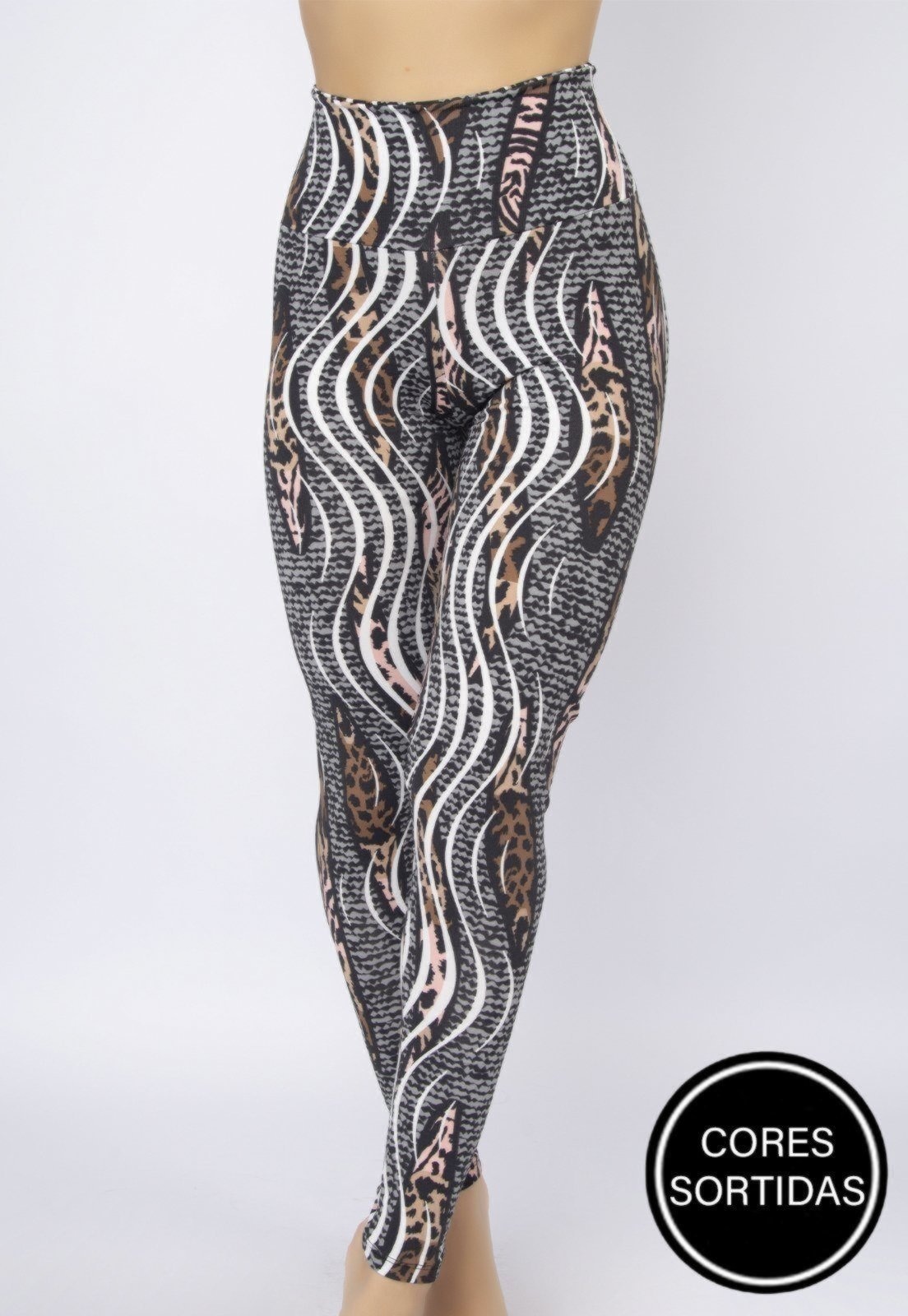 Imagem principal Calça Legging Serra e Mar Modas Fitness Estampada Academia Multicolorida SERRA E MAR MODAS multicolorido