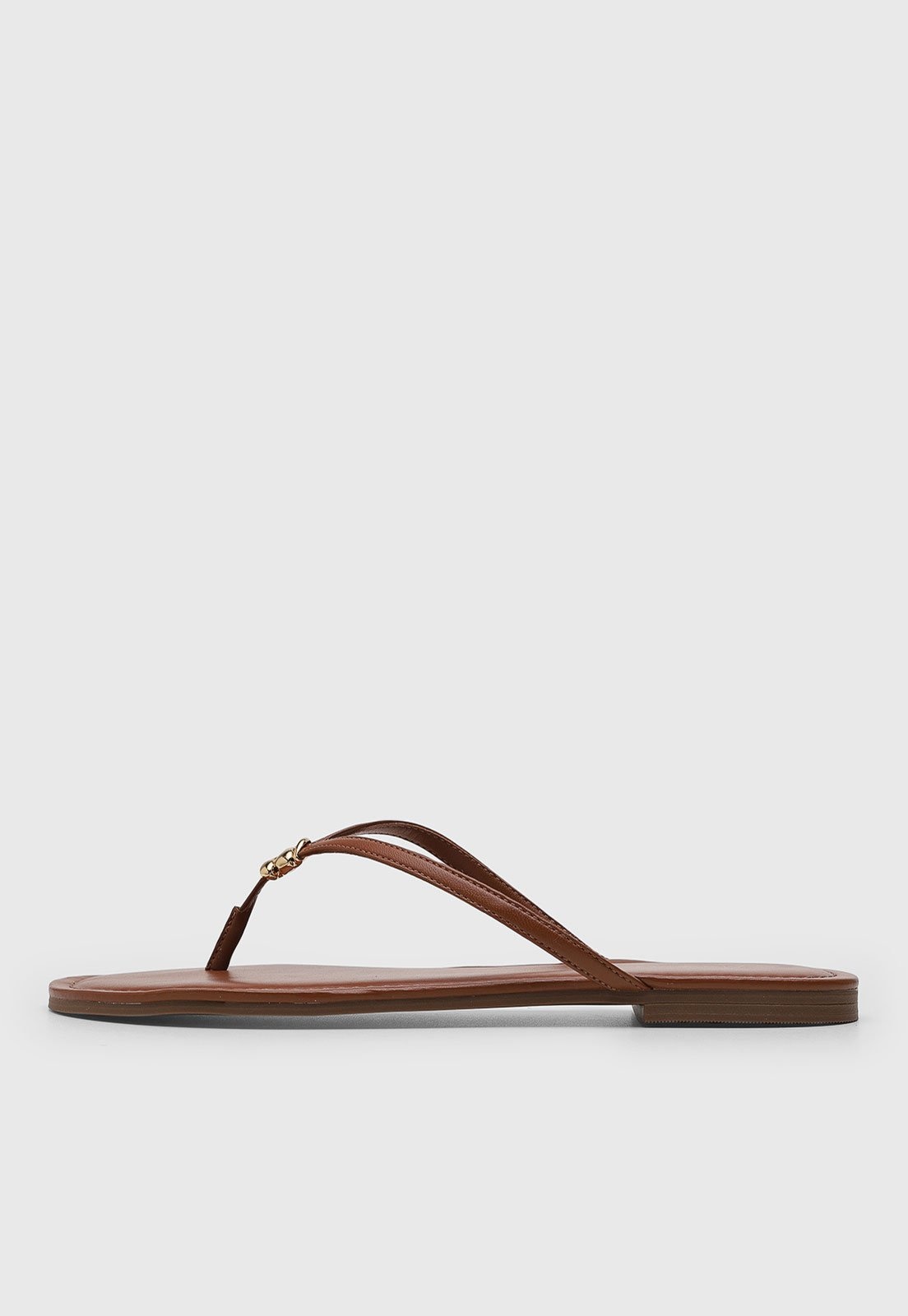 Imagem principal Rasteira Feminina Arezzo Tiras Detalhe Metálico Arezzo marrom