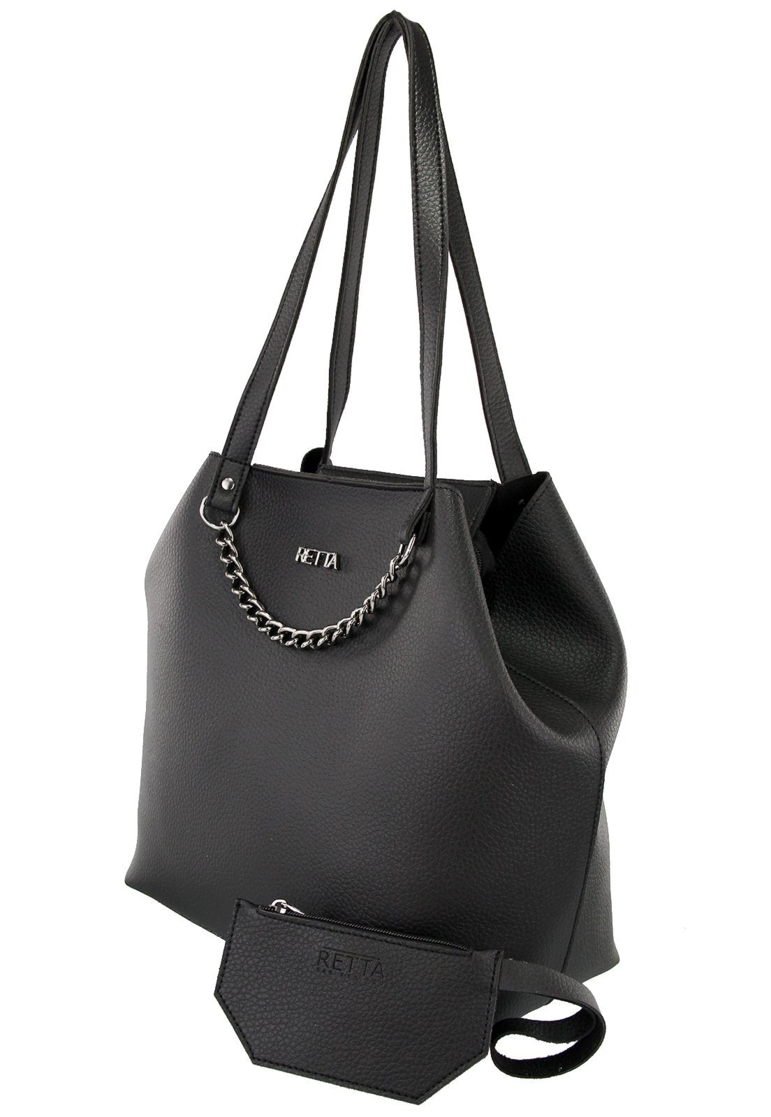 Imagem principal Bolsa Feminina Sacola Feminina Retta Retta Shoes preto