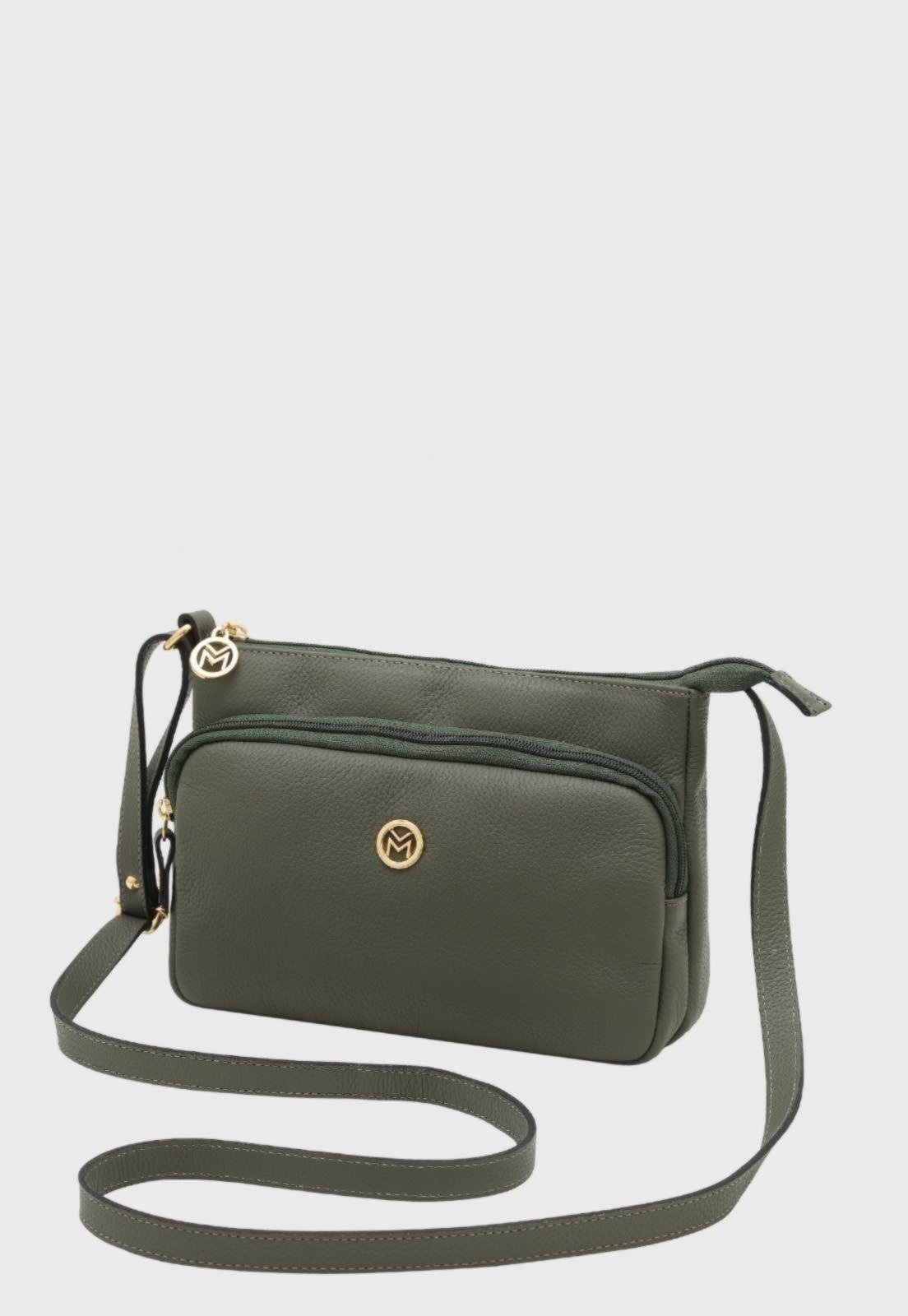 Imagem principal Bolsa Transversal Couro Mariart Rosalina Army Mariart verde militar