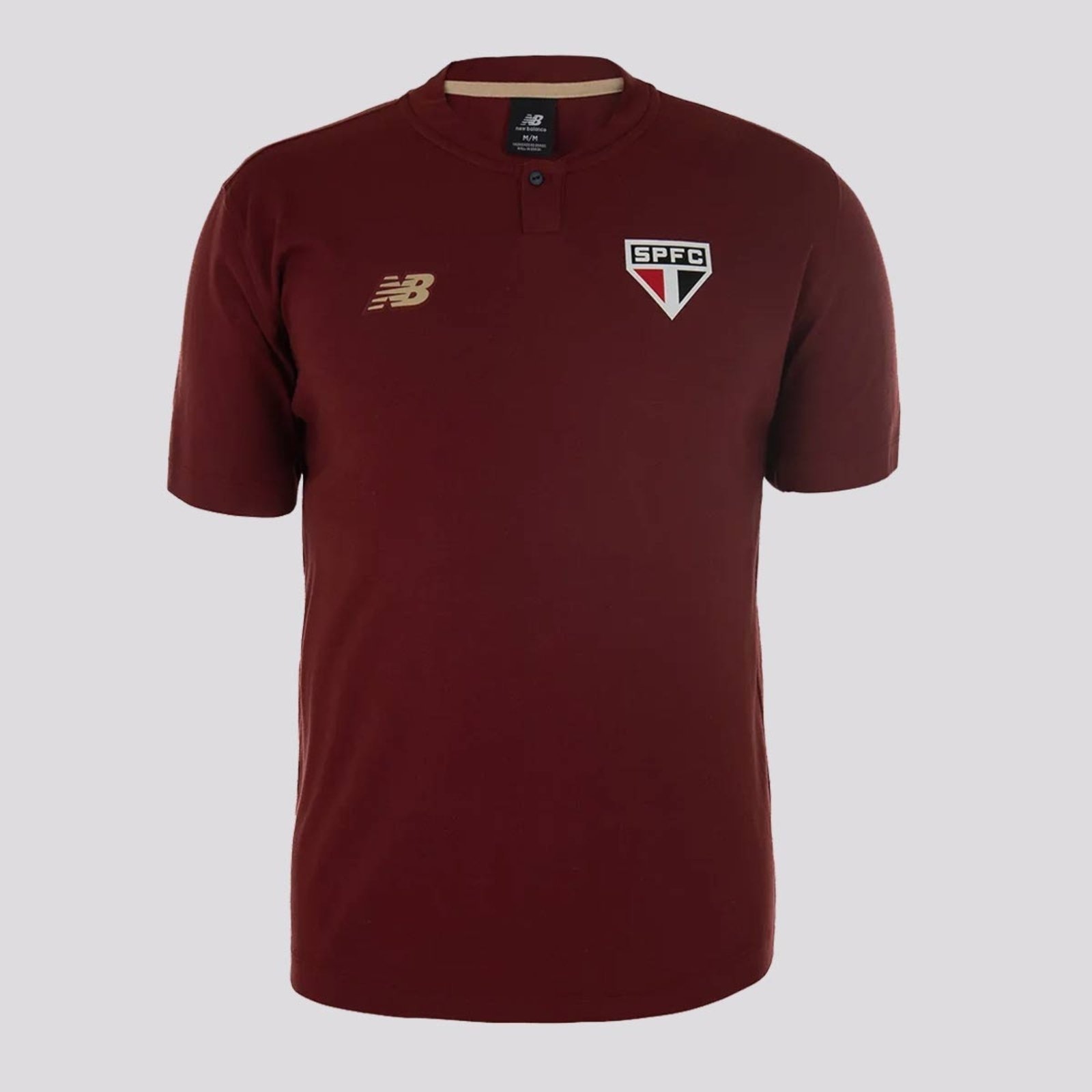 Imagem principal Polo New Balance São Paulo Viagem 2025 Bordô New Balance vermelho