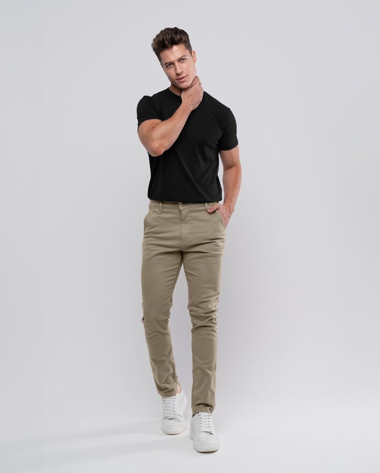 Imagem principal Calça Chino Masculina 11000 Capuccino Consciência marrom