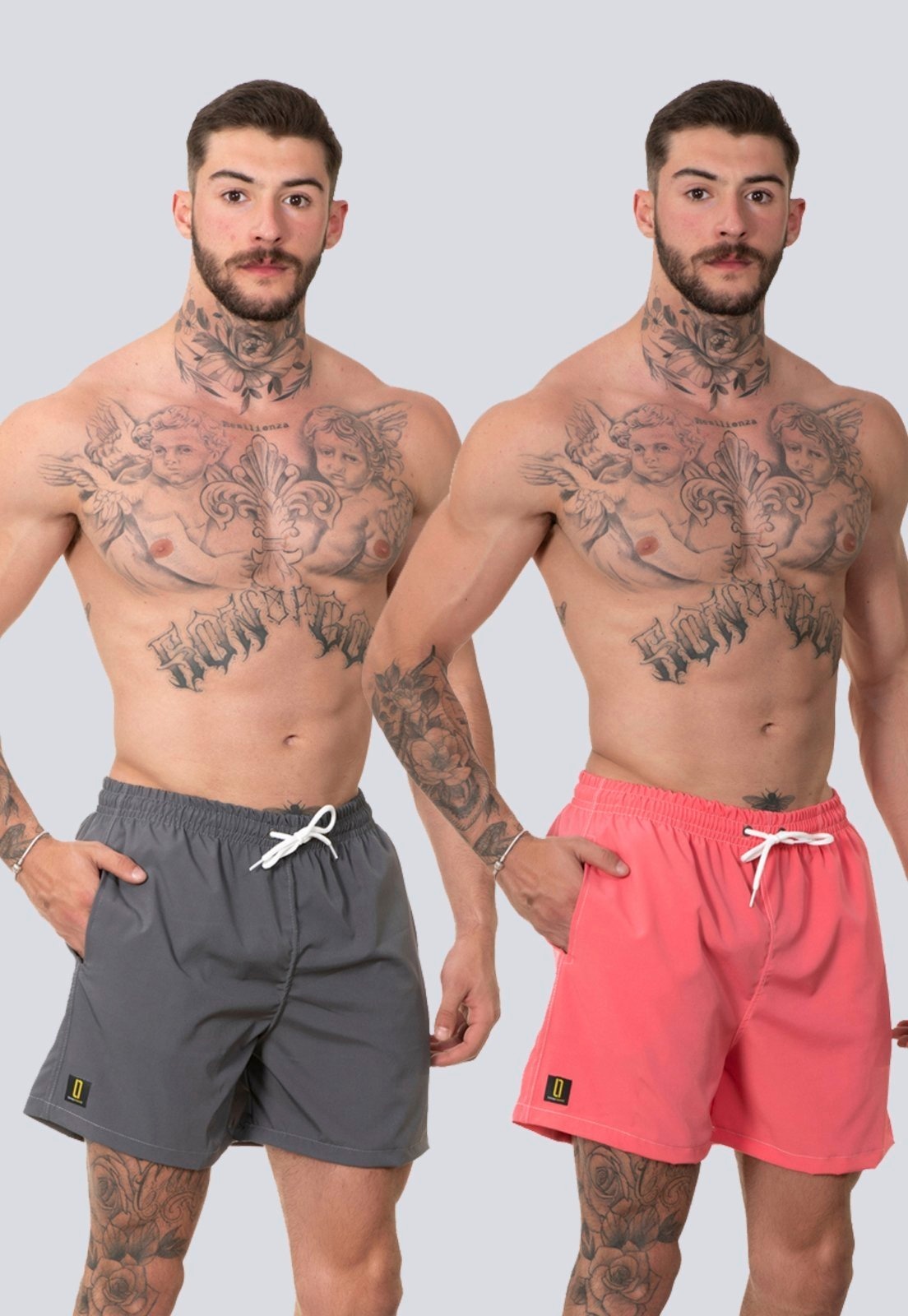 Imagem principal Kit 2 Short Masculino Bermuda Praia Casual Mauricinho Rf170 Colorido Lucas Lunny multicolorido