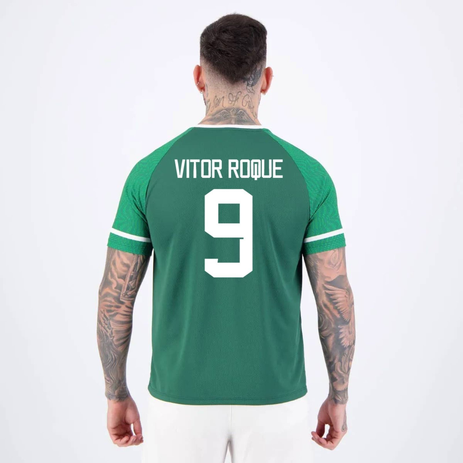Imagem principal Camisa Palmeiras Verdão Vitor Roque 9 Escudo Betel verde