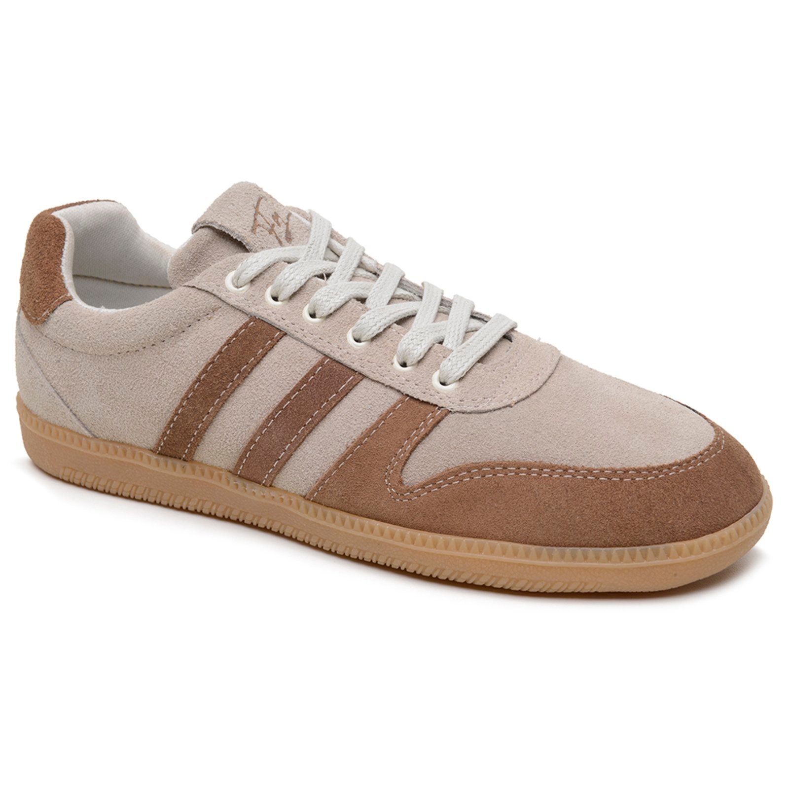 Imagem principal Tênis Feminino Couro Legítimo Casual Paty Ultra Resistente Macio Elegante Mel super shoes caramelo