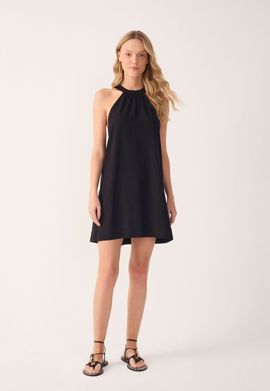 Imagem principal Vestido Curto Feminino Dress To Decote Halter Dress to preto