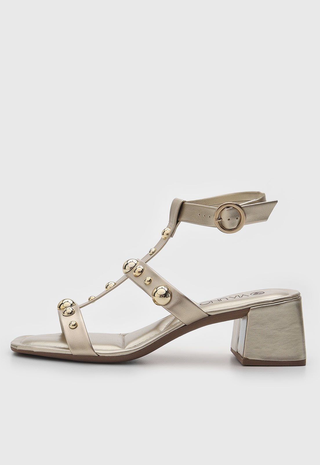 Imagem principal Sandália Via Uno Tachas Dourada VIA UNO dourado