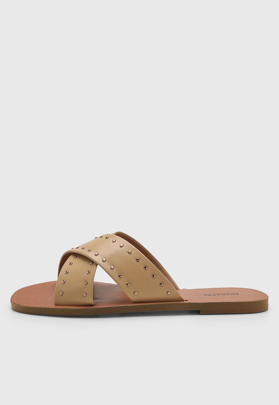 Imagem principal Rasteira Feminina Anacapri Tachas Anacapri bege