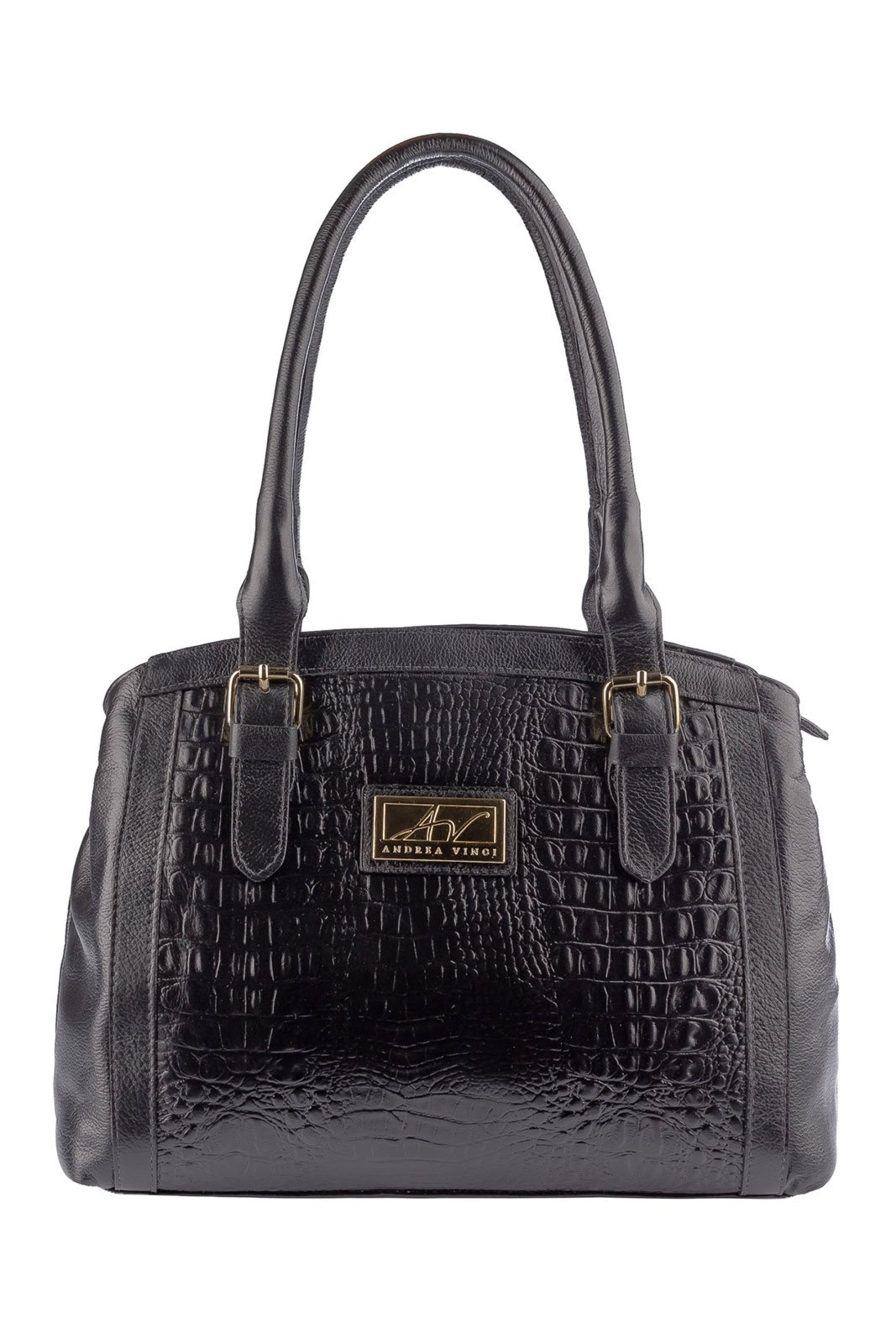 Imagem principal Bolsa Andrea Vinci De Ombro Em Couro Croco Sônia Andrea Vinci preto