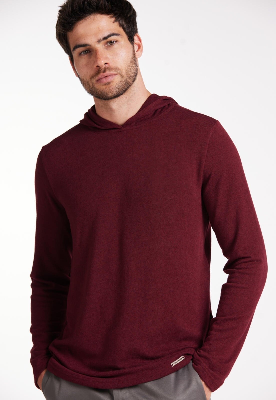 Imagem principal Blusa Com Capuz Malha Tricot Traymon Sauvignon Traymon vermelho