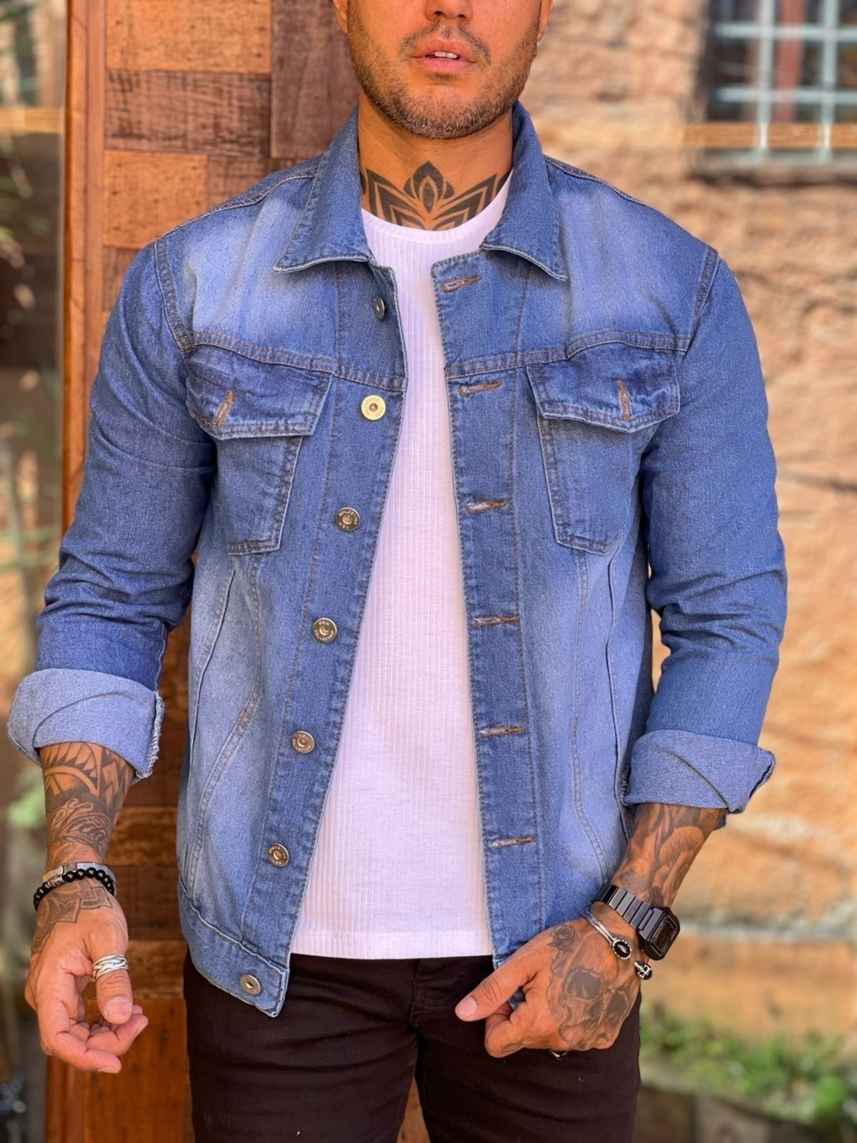 Imagem principal Jaqueta Masculina Alleppo Jeans Istambul Alleppo Jeans azul