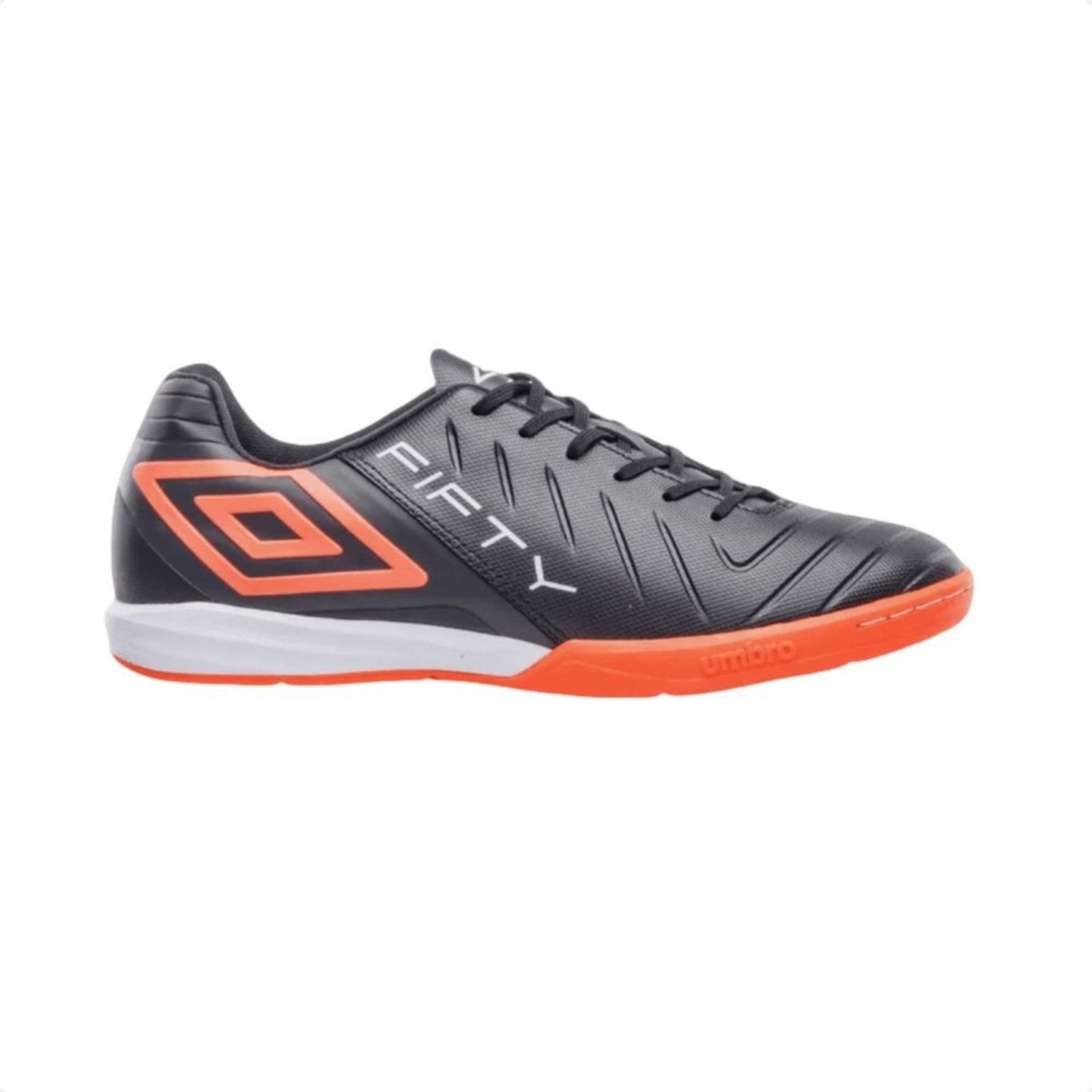 Imagem principal Chuteira Indoor Masculina Umbro Fifty Vi Preta E Coral Umbro preto coral