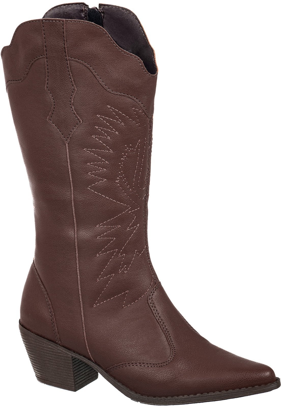 Imagem principal Bota Texana Country Gigil Western Cano Médio Bordada Terra Gigil marrom