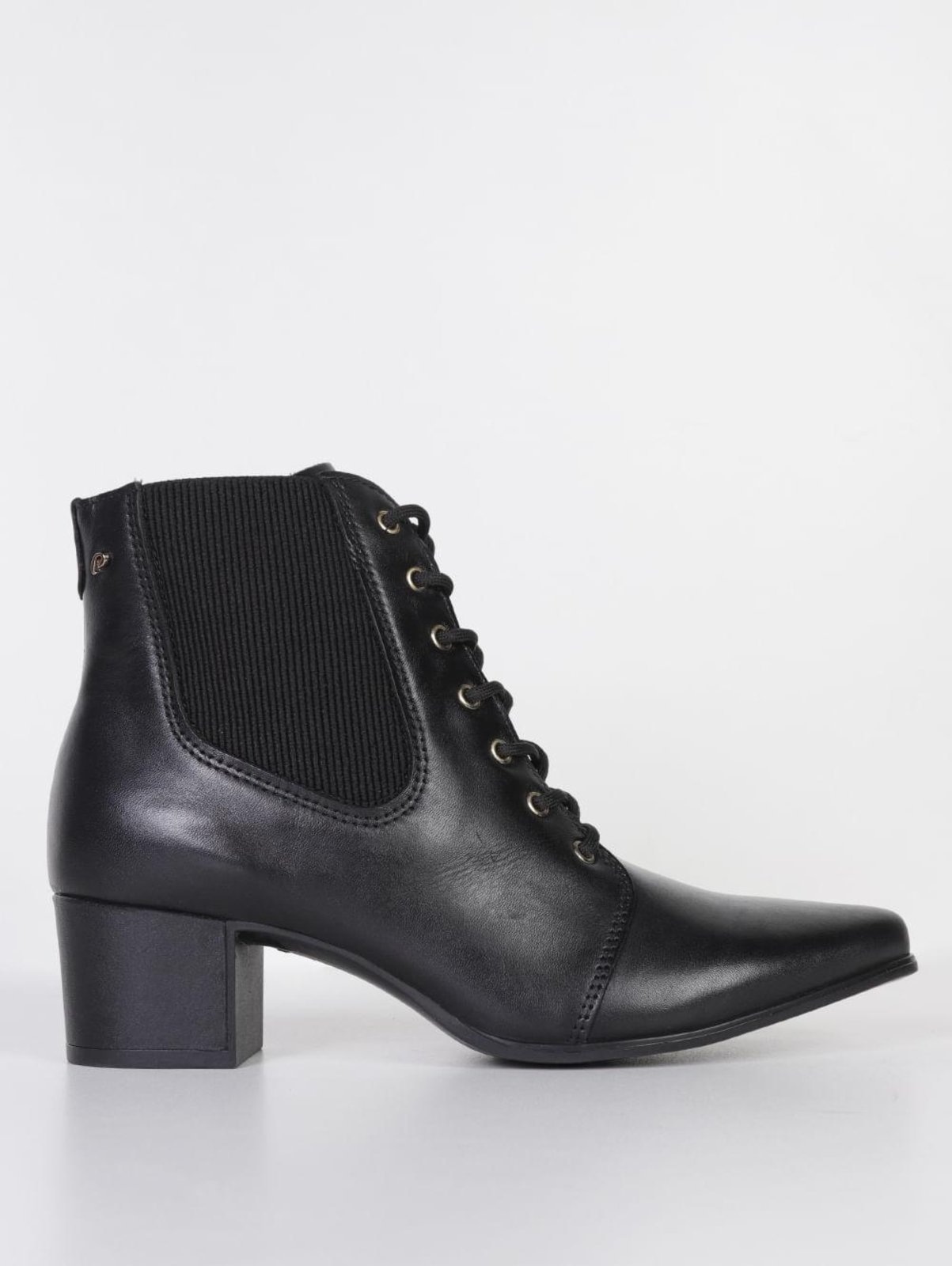 Imagem principal Bota Cano Curto Bico Fino Pegada Feminina PEGADA preto