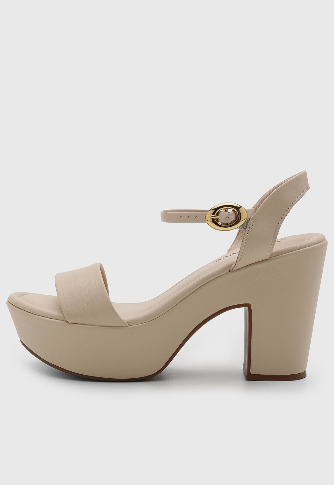 Imagem principal Sandália Feminina cê Salto Bloco Plataforma Off-White BEBECÊ off-white white