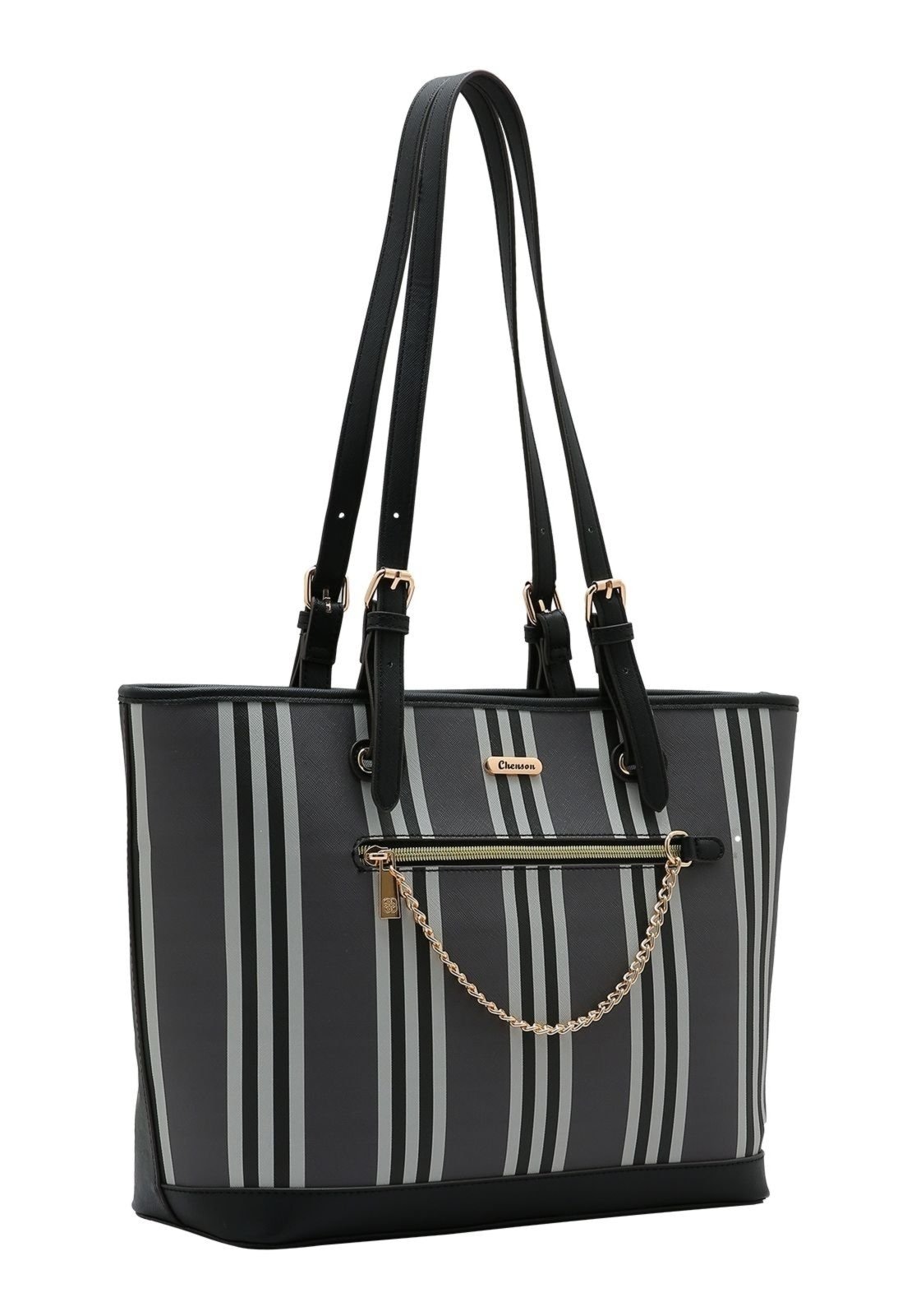 Imagem principal Bolsa Feminina Chenson Listras 3485272 Chenson preto