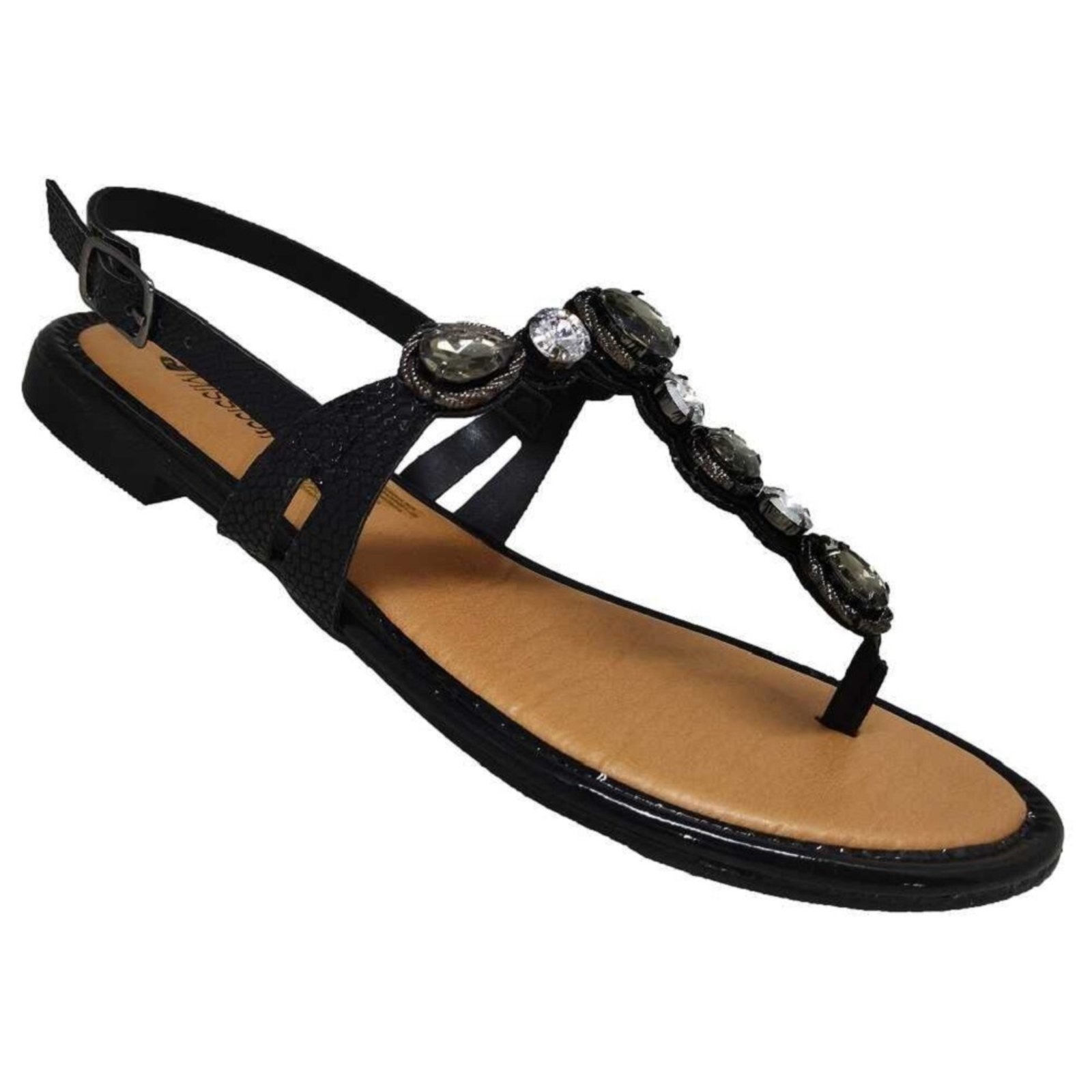 Imagem principal Rasteira Mississipi Q5012 Preta MISSISSIPI preto