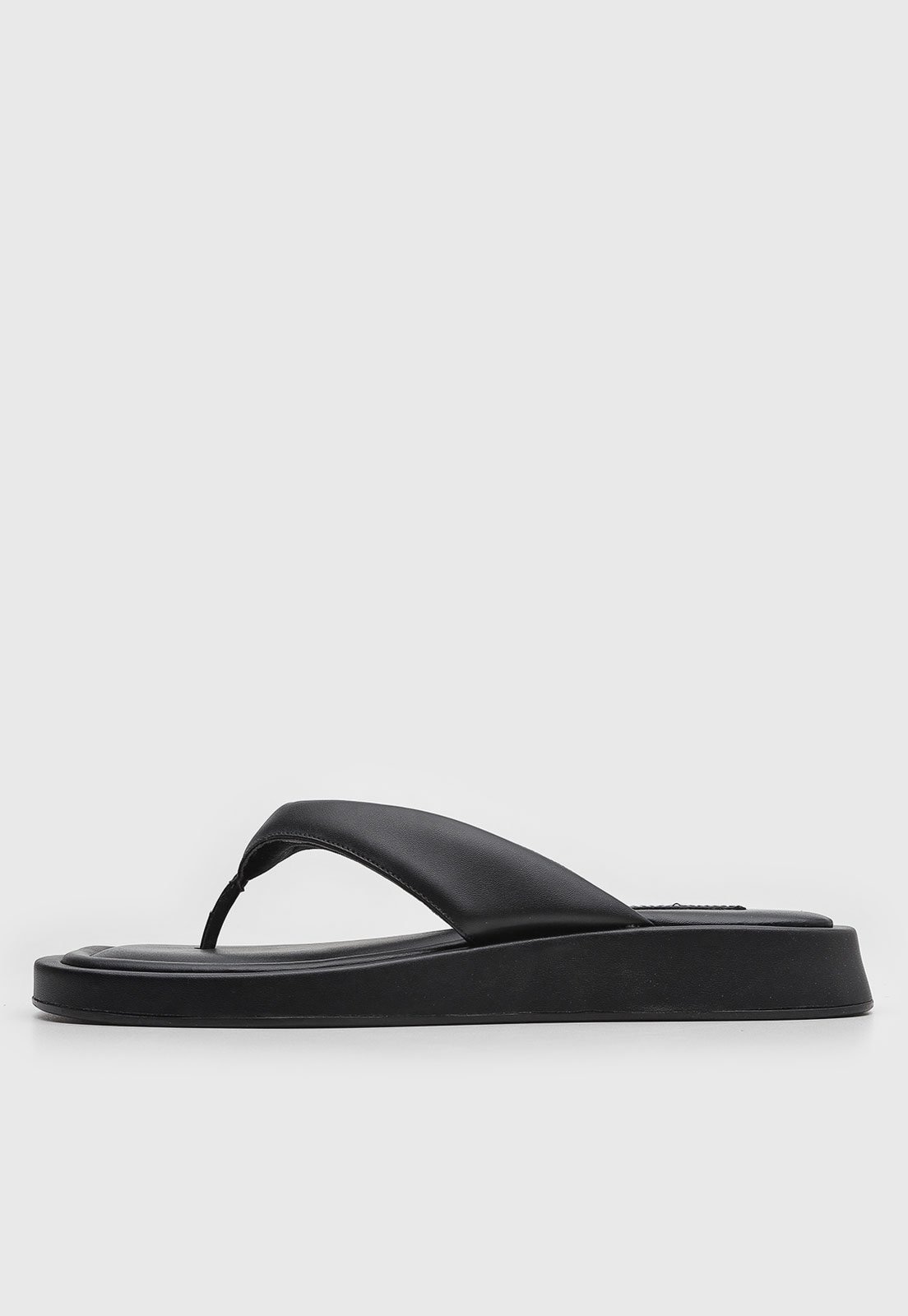 Imagem principal Rasteira Feminina Santa Lolla Tiras Acolchoadas Preta Santa Lolla preto