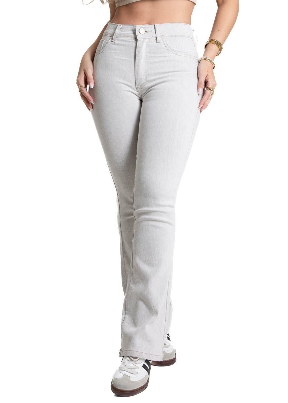 Imagem principal Calça Sarja Sawary Boot Cut Petit - 281851 Sawary cinza
