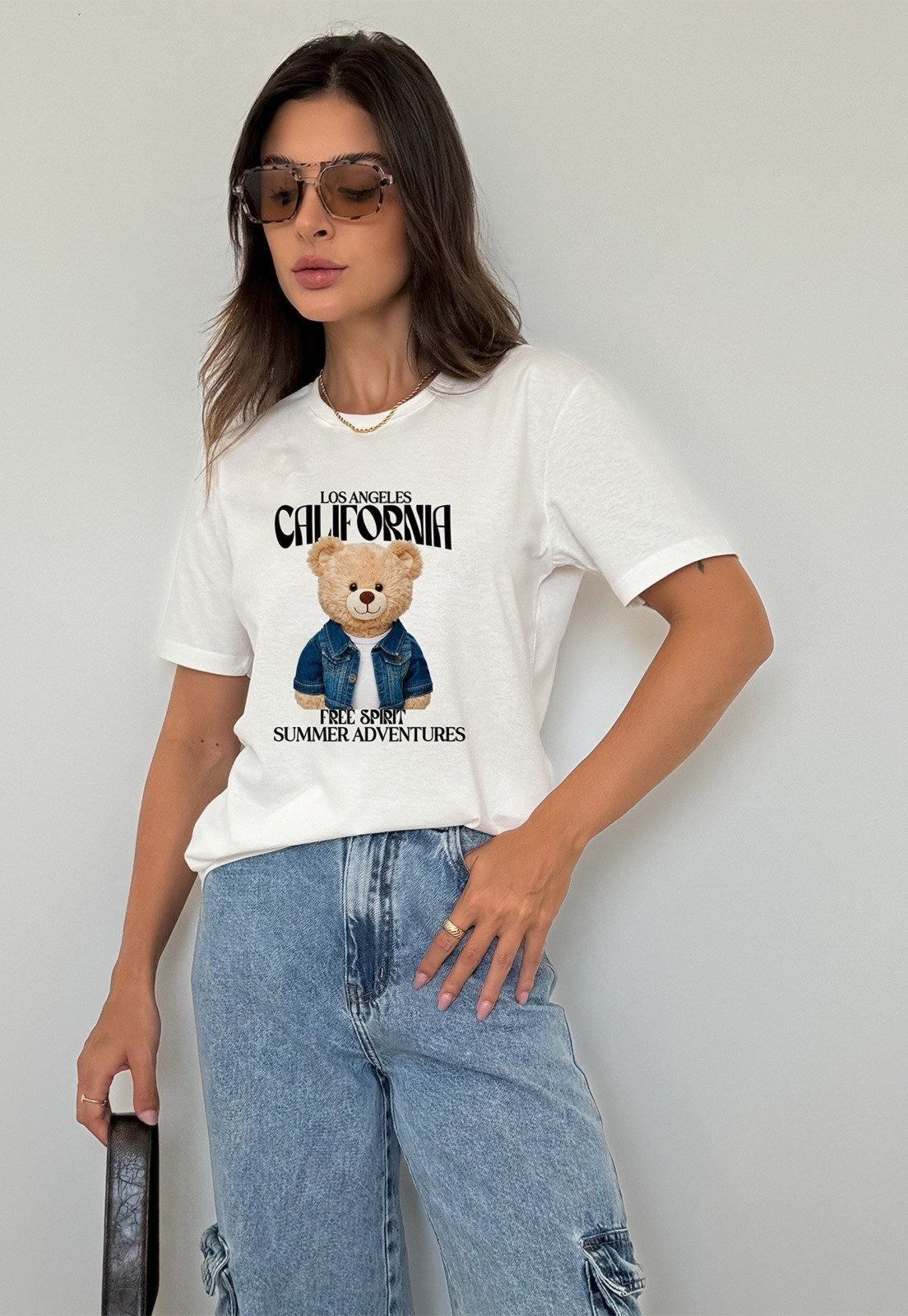 Imagem principal Camiseta Cianitas Off Estampa Urso California Cianitas off-white