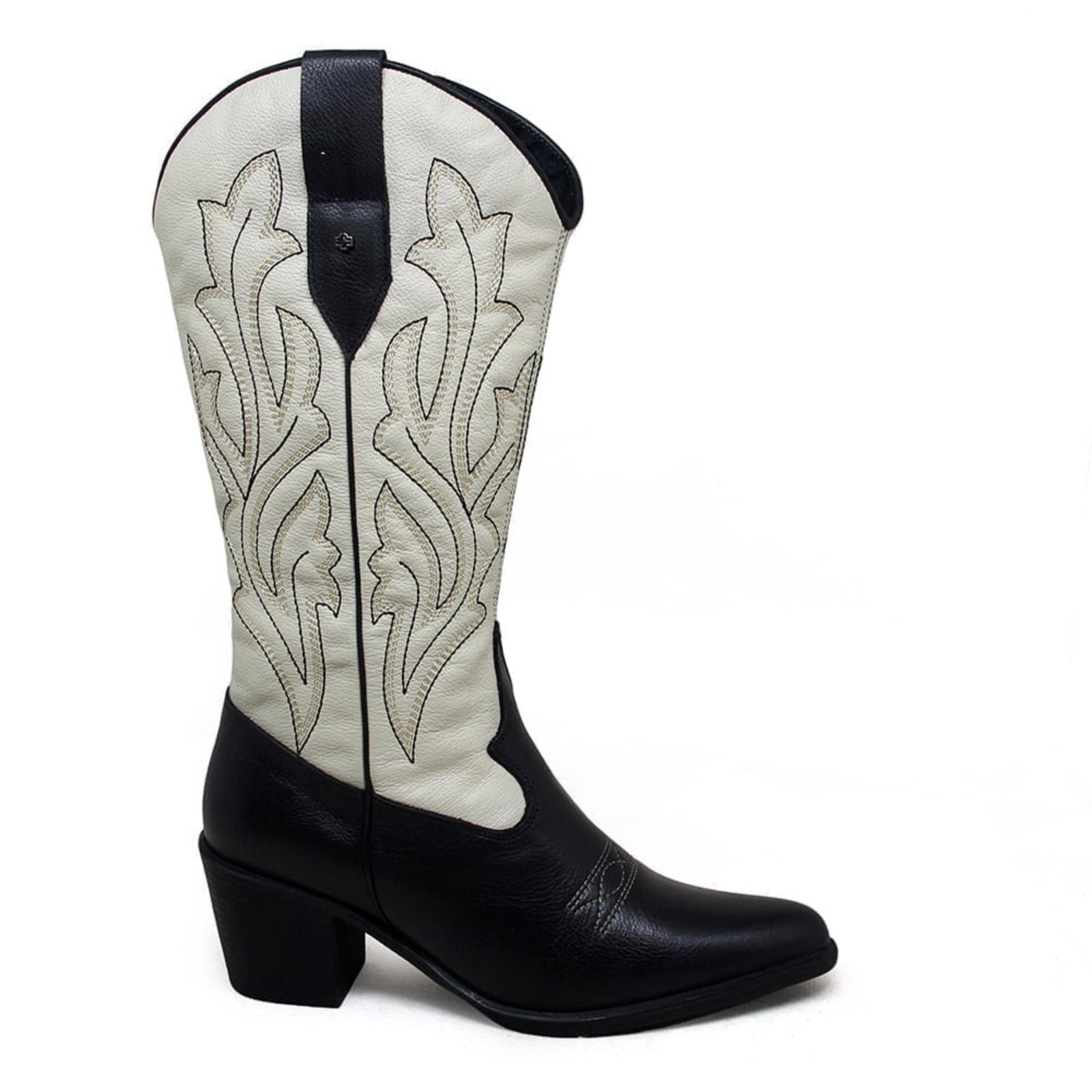 Imagem principal Bota New Western Couro cristal - NWE013 Perlatto preto