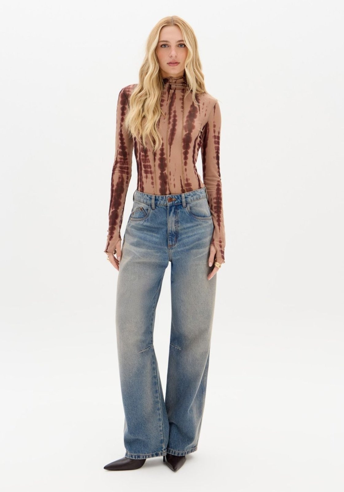 Imagem principal Calça Jeans Balloon Cintura Média My Favorite Things azul