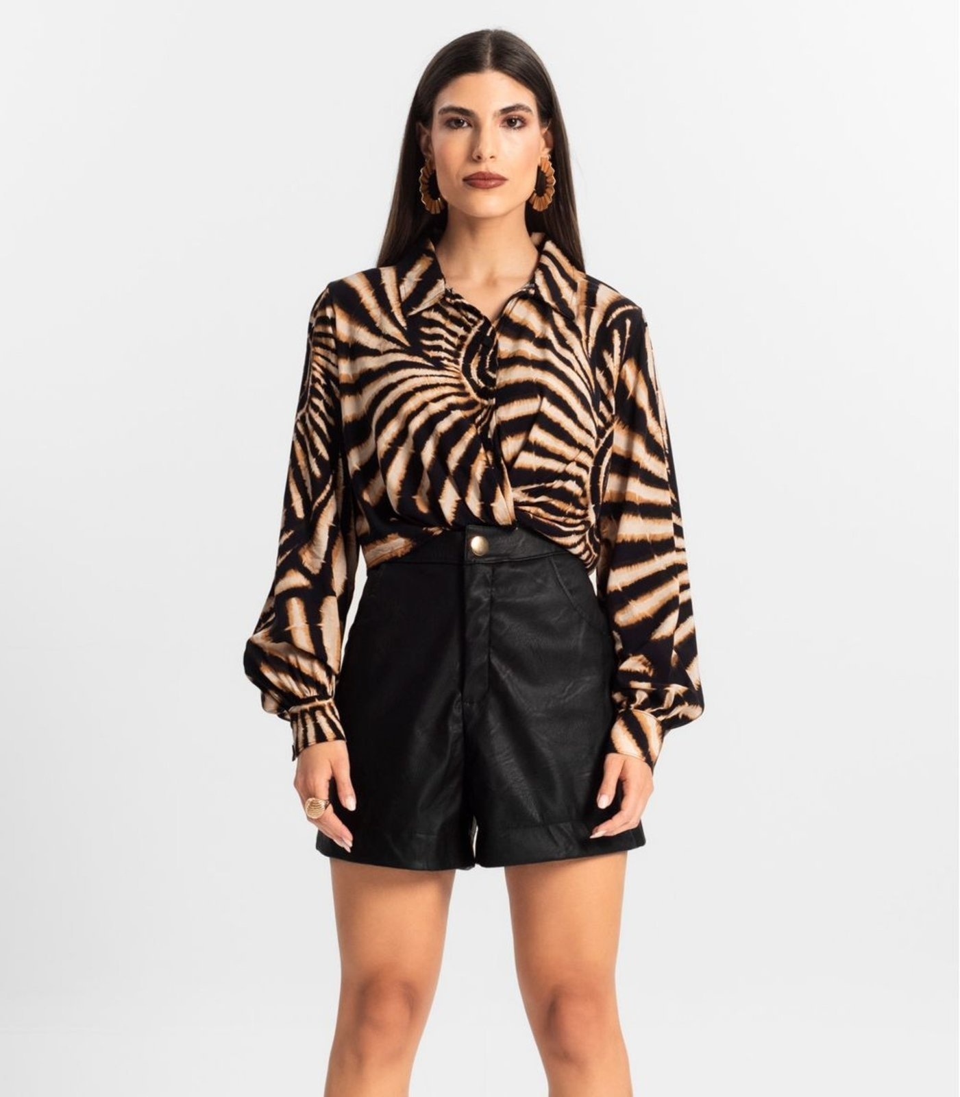 Imagem principal Camisa de Viscose Manga Longa Endless Endless preto