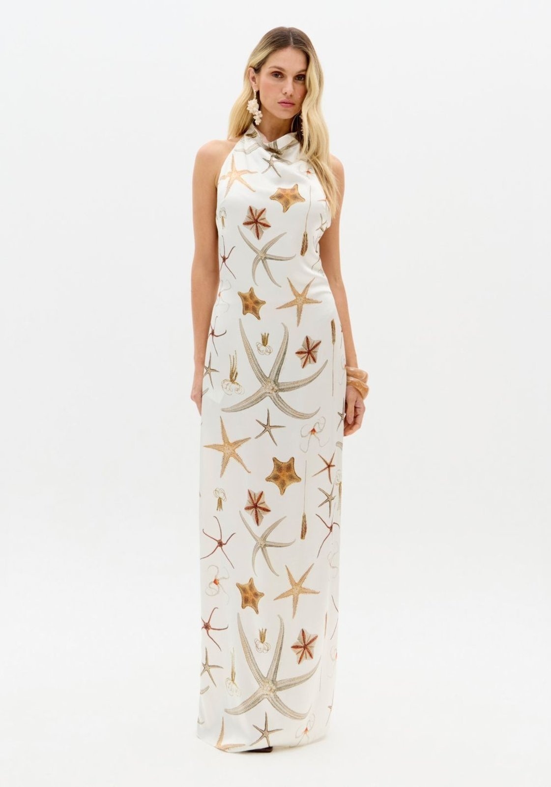 Imagem principal Vestido Super Midi Gola Degagê Lança Perfume branco