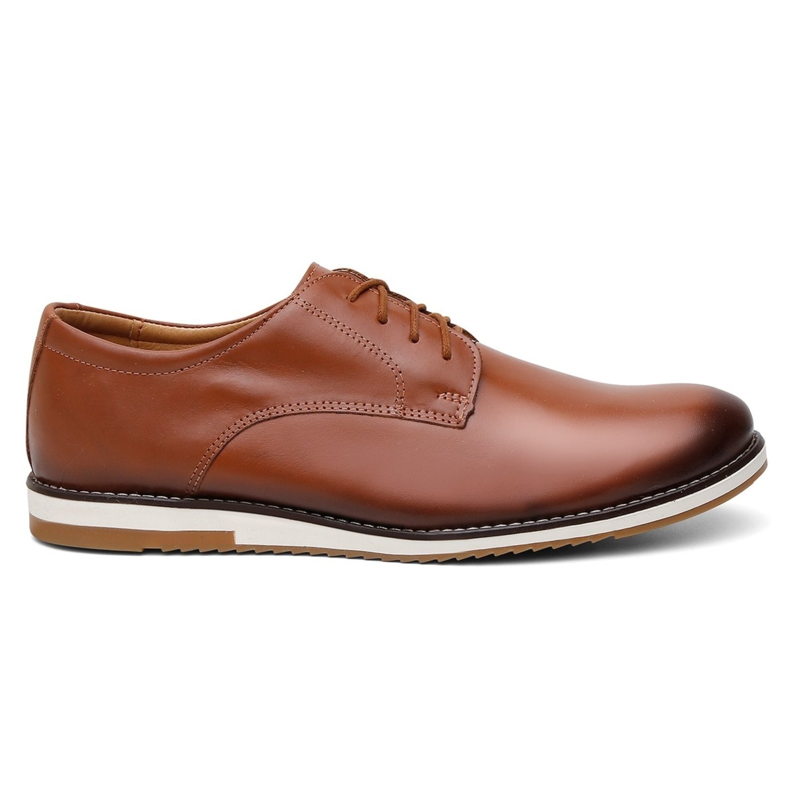Imagem principal Sapato Social Casual Masculino Couro Cadarço Moderno ROMEU E JULIETA SHOES caramelo