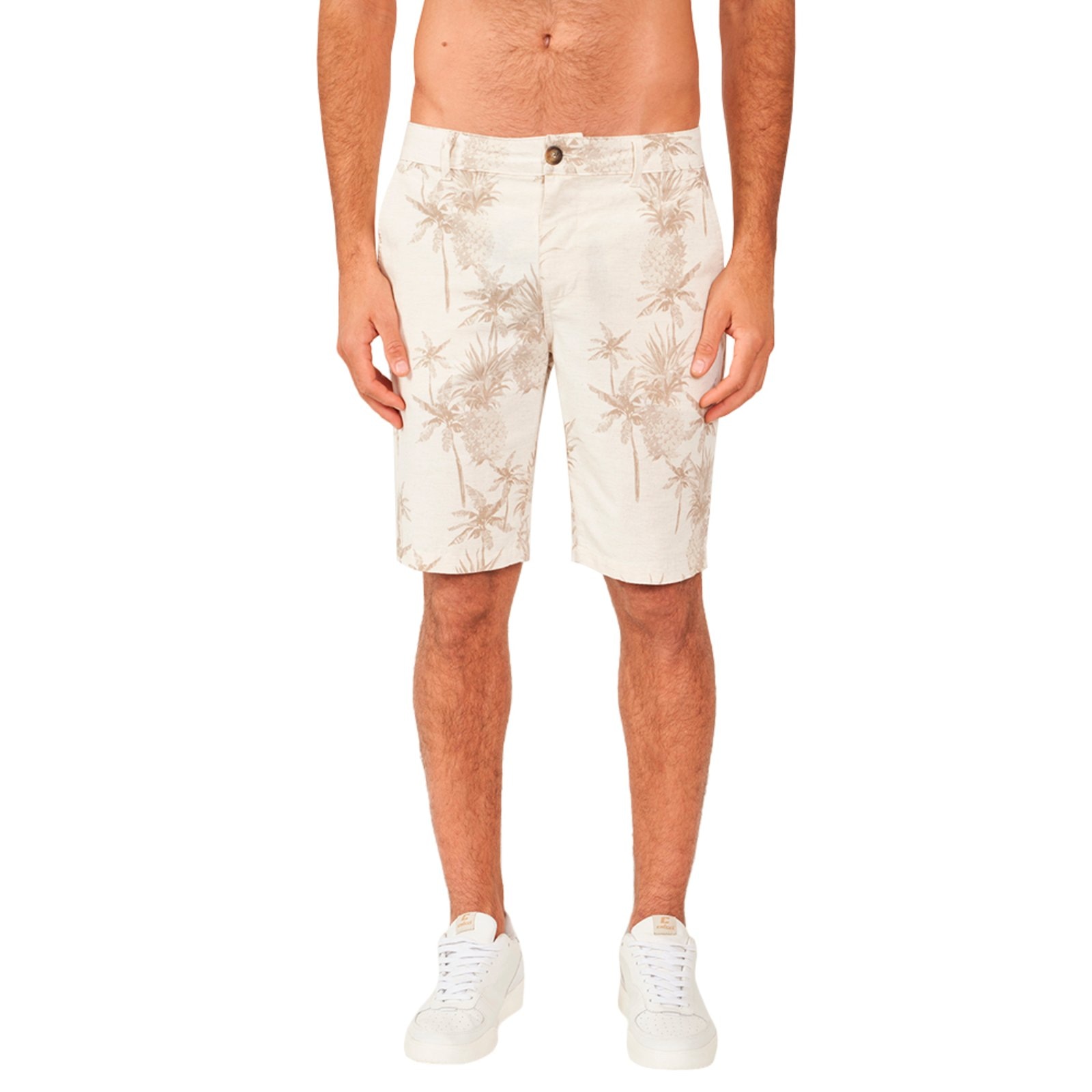 Imagem principal Bermuda Linho Colcci Davi AV24 Off White Masculino Colcci amarelo white
