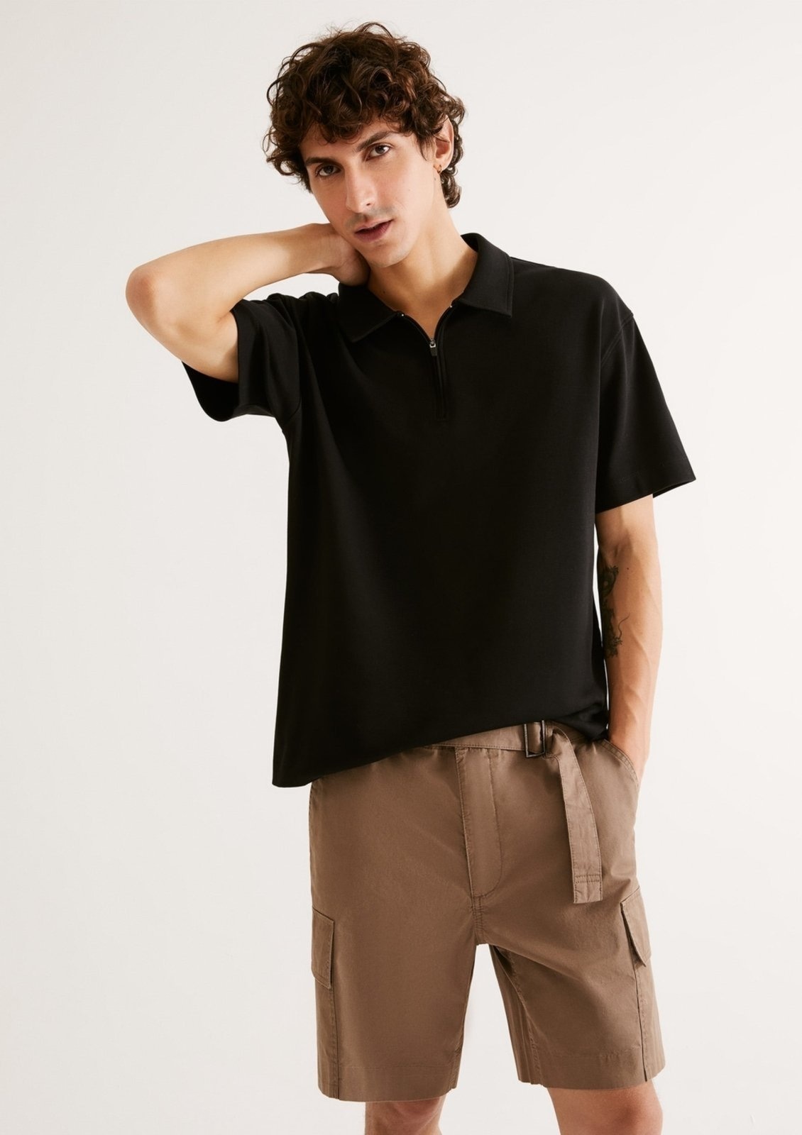 Imagem principal Camisa Polo Masculina Em Malha Tech Hering preto