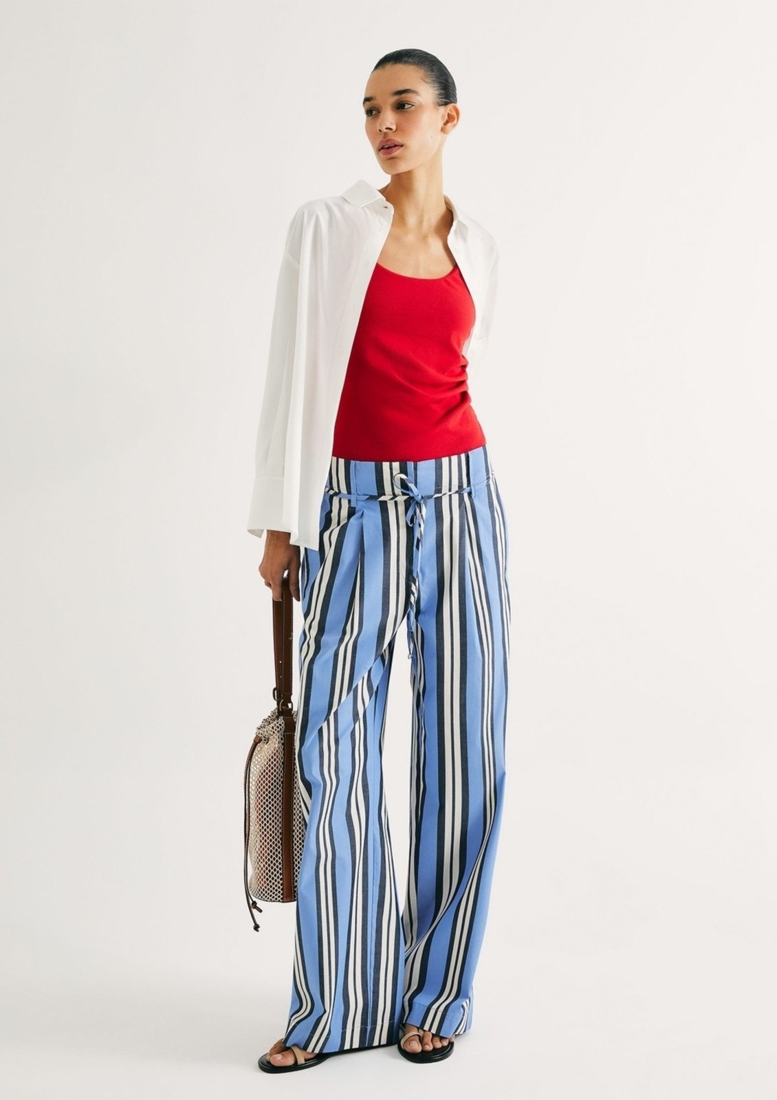 Imagem principal Calça Feminina Reta Em Fio Tinto Hering azul