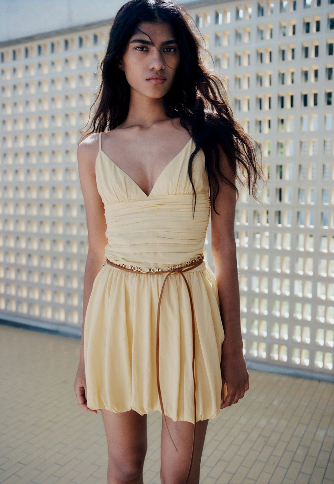 Imagem principal Vestido Mango Curto Rogel Mango amarelo