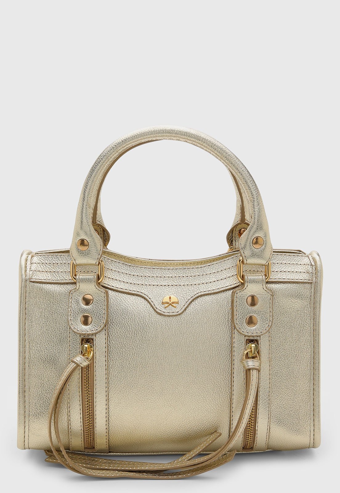 Imagem principal Bolsa Feminina Luiza Barcelos Média Metalizada Dourada Luiza Barcelos dourado