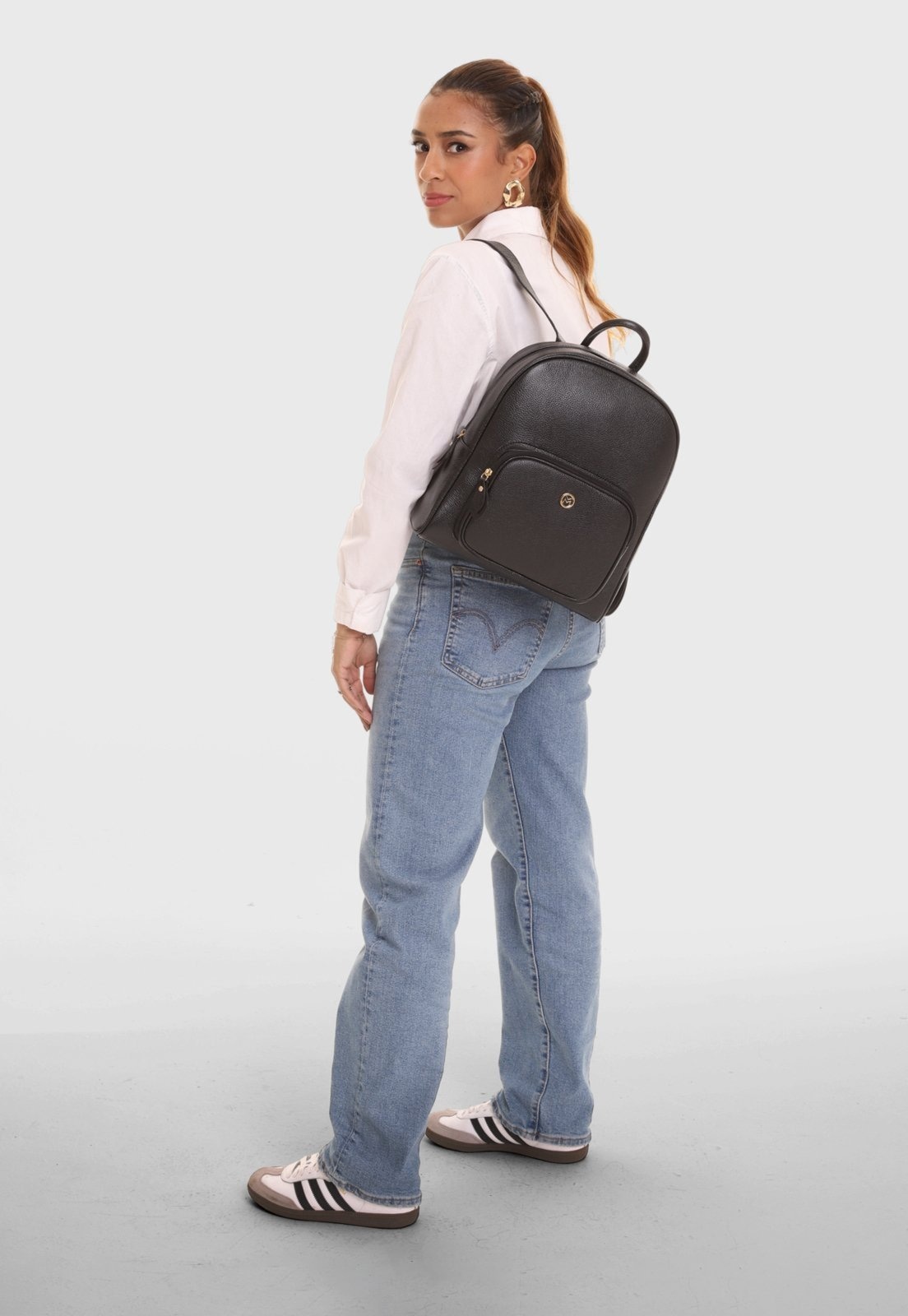 Imagem principal Mochila Couro Mariart 6601MRT Preta Mariart preto