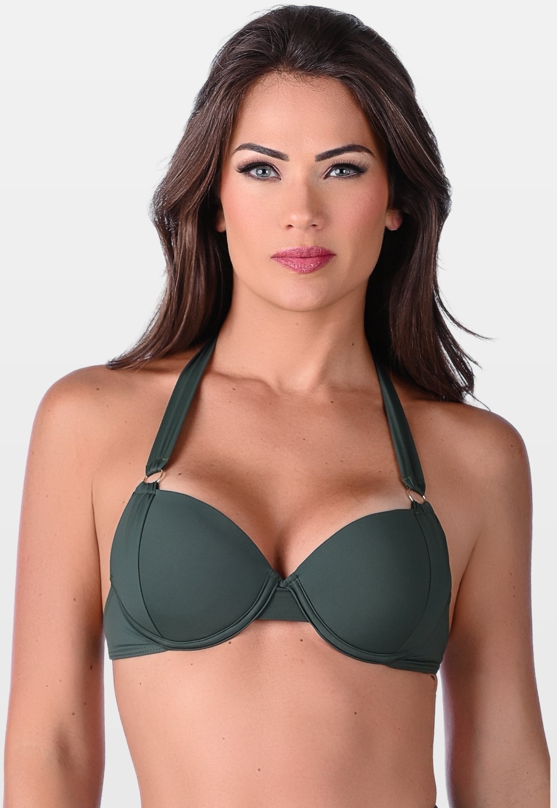 Imagem principal Top Summer Soul Com Bojo Alças Largas e Amarração Escuro Summer Soul verde