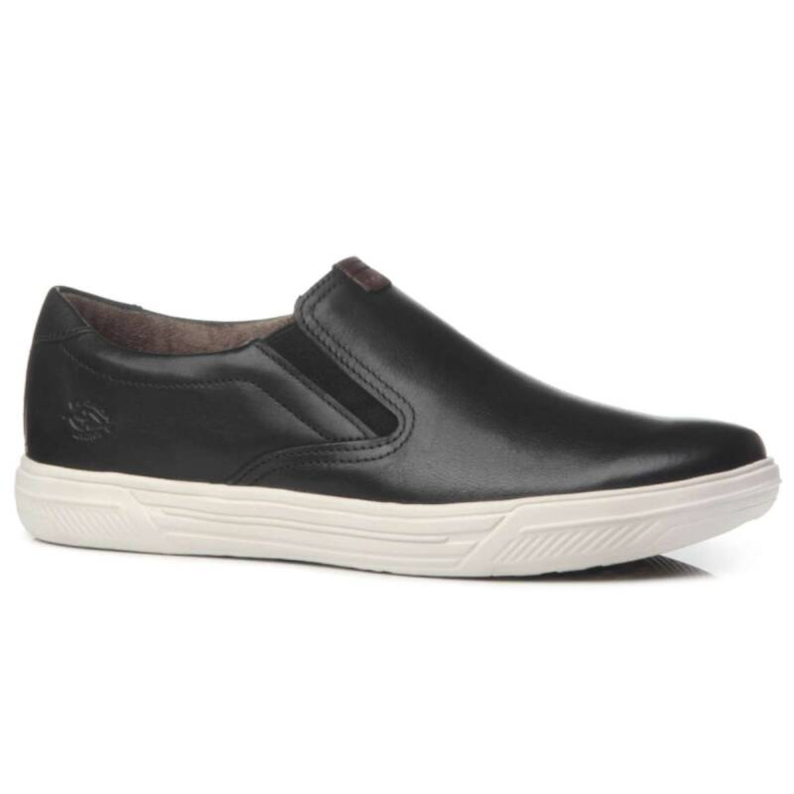 Imagem principal Tênis Pegada Casual Slip On em Couro - Masculino - Pretocon PEGADA preto