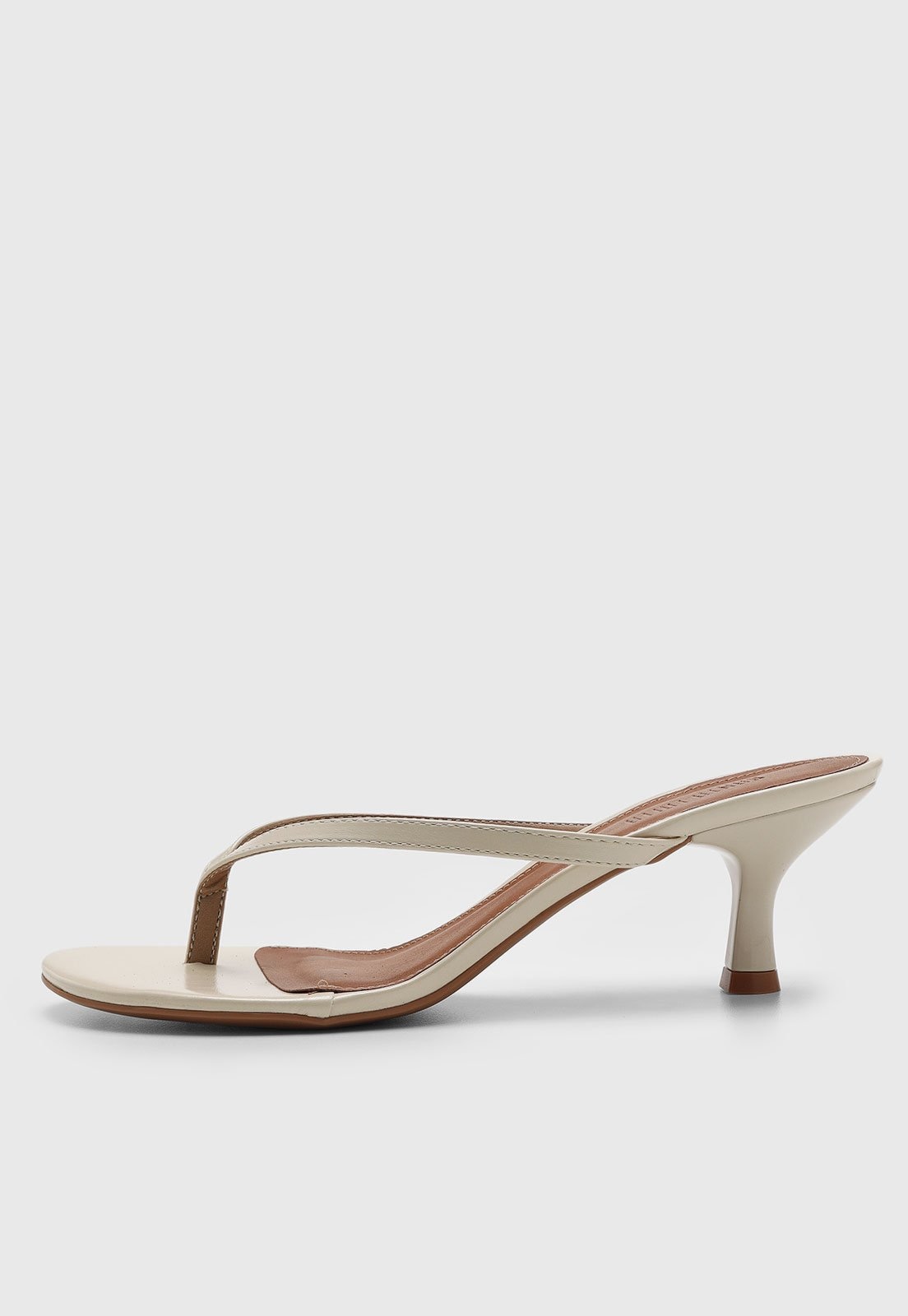 Imagem principal Sandália Feminina Santa Lolla Salto Médio Tiras Off-white Santa Lolla off-white white