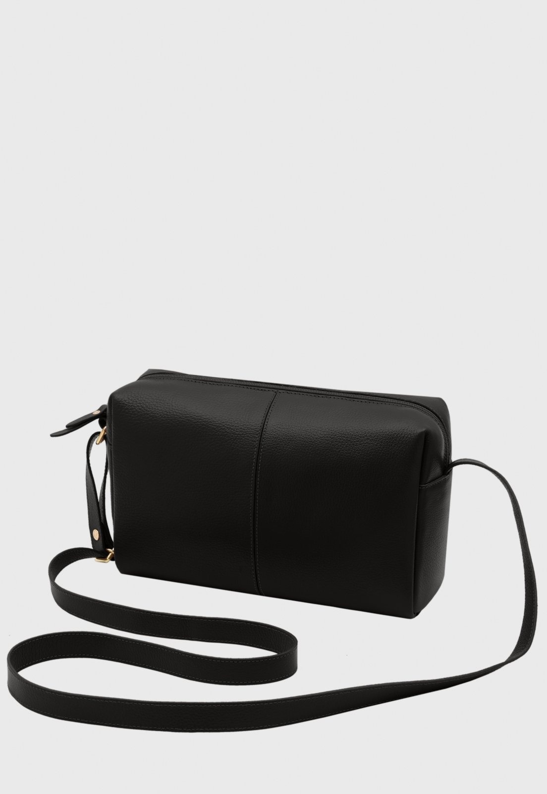 Imagem principal Bolsa Transversal Couro Mariart Capim Preta Mariart preto