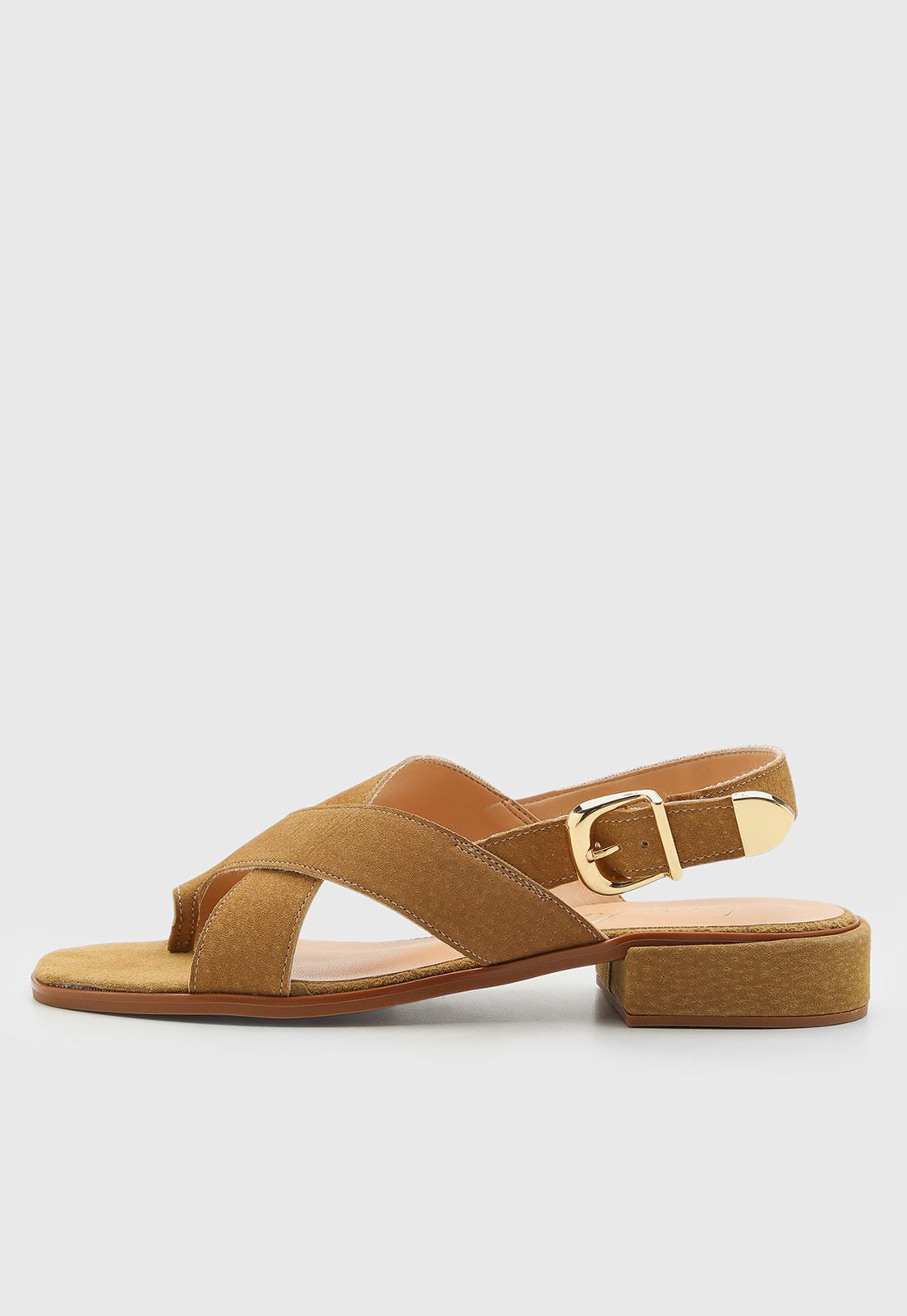 Imagem principal Rasteira Feminina Luiza Barcelos Tiras Cruzadas Luiza Barcelos caramelo