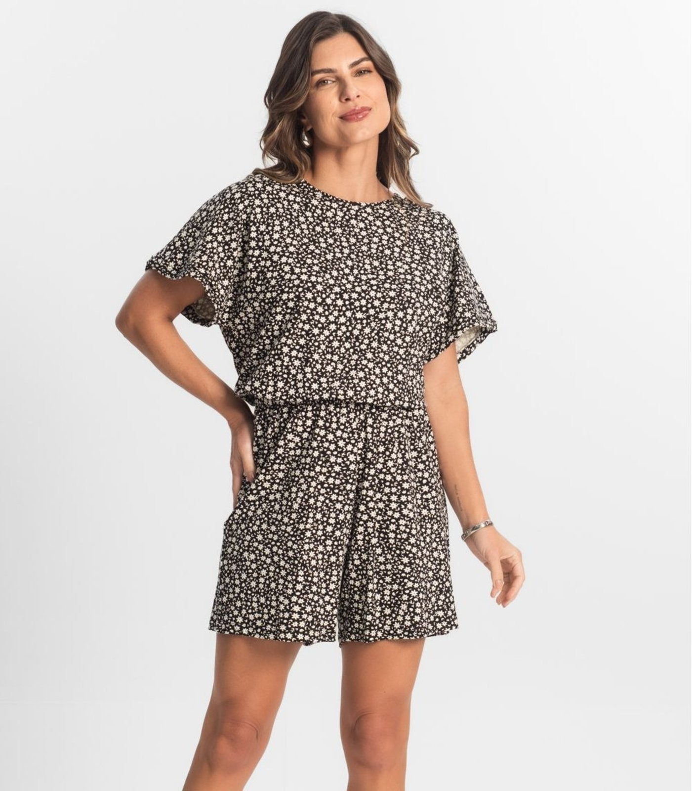 Imagem principal Macaquinho Feminino Molicotton Select Select preto