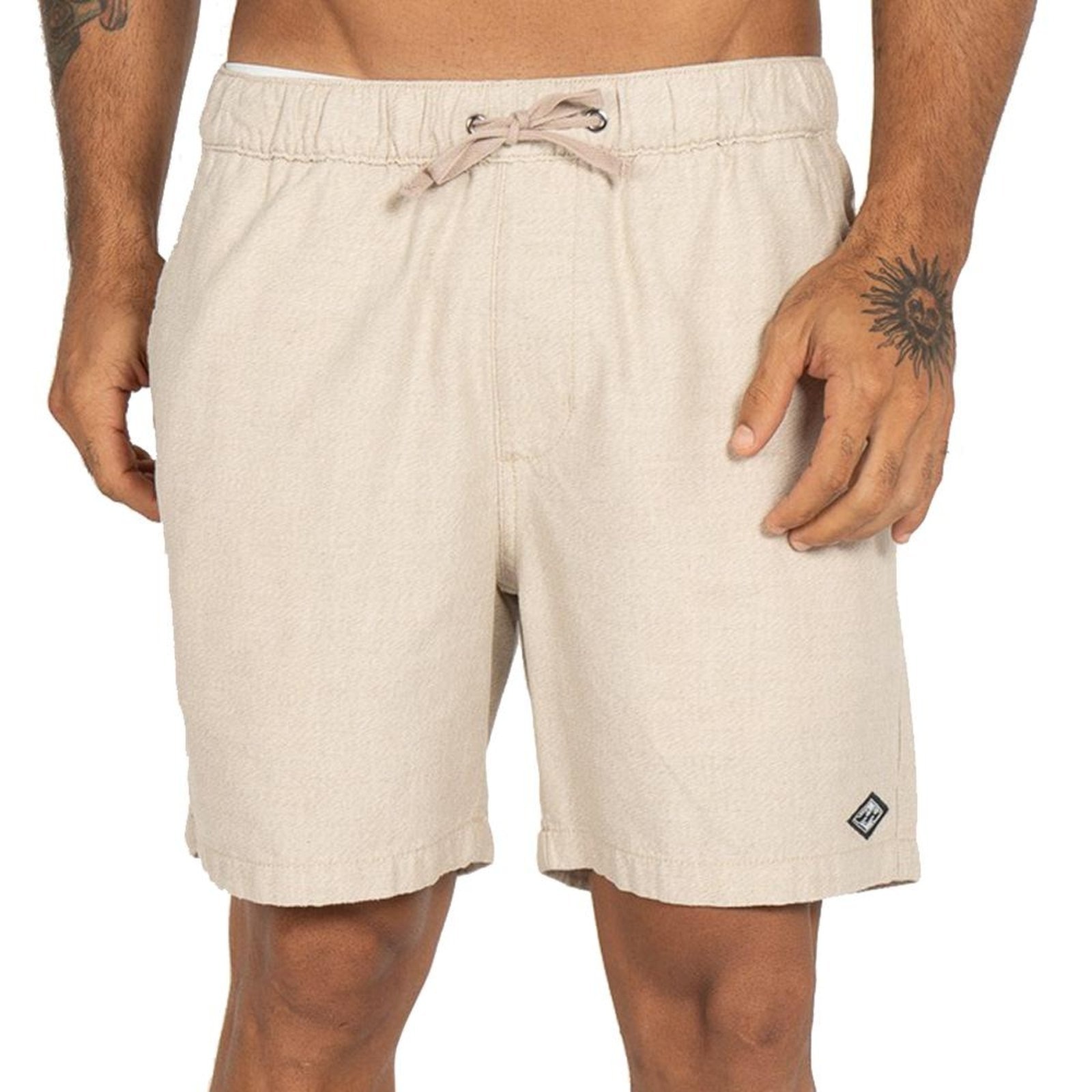 Imagem principal Bermuda Billabong Larry Layback Linen SM26 Masculina Caqui Billabong bege caqui