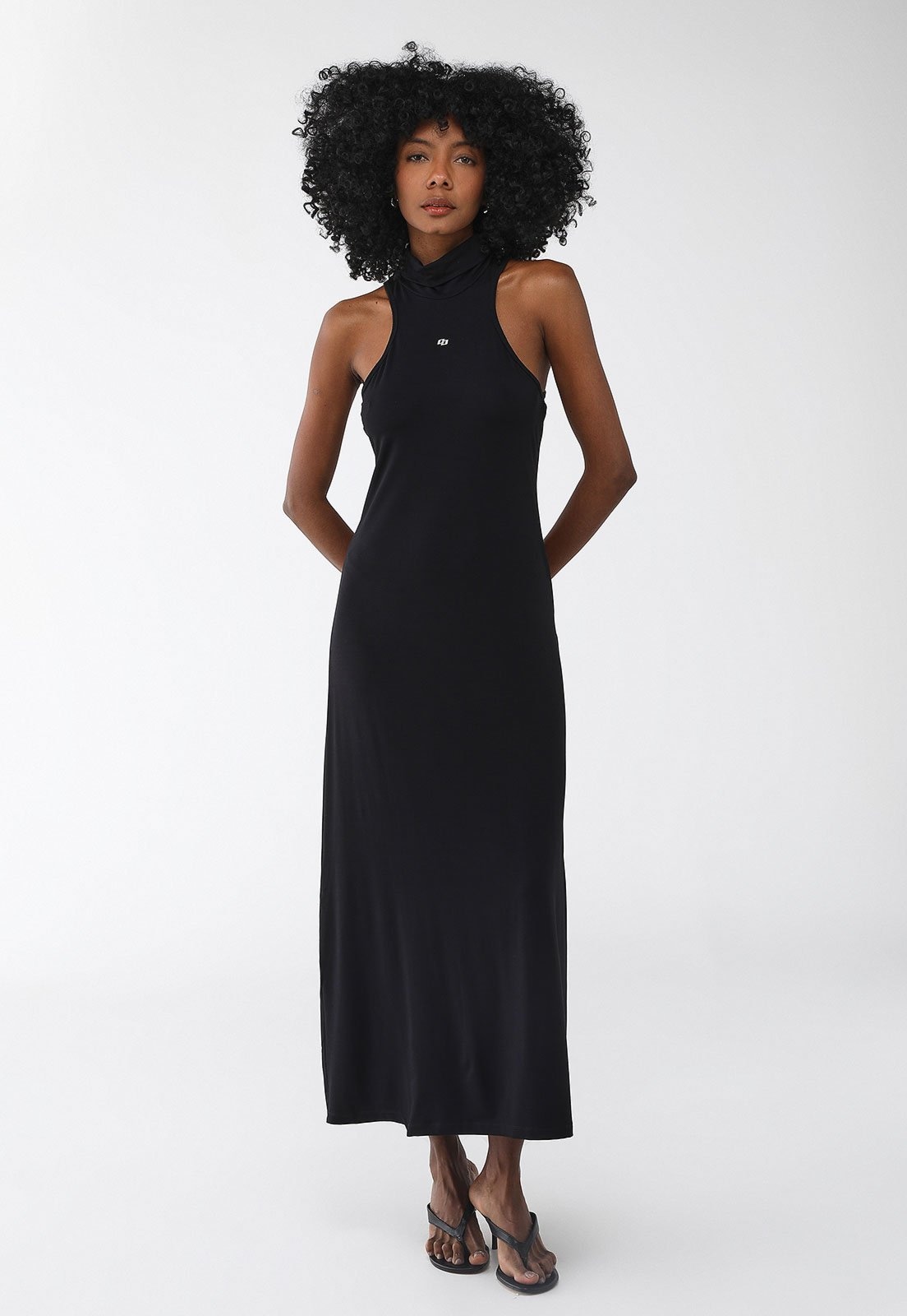 Imagem principal Vestido Colcci Longo Logo Colcci preto